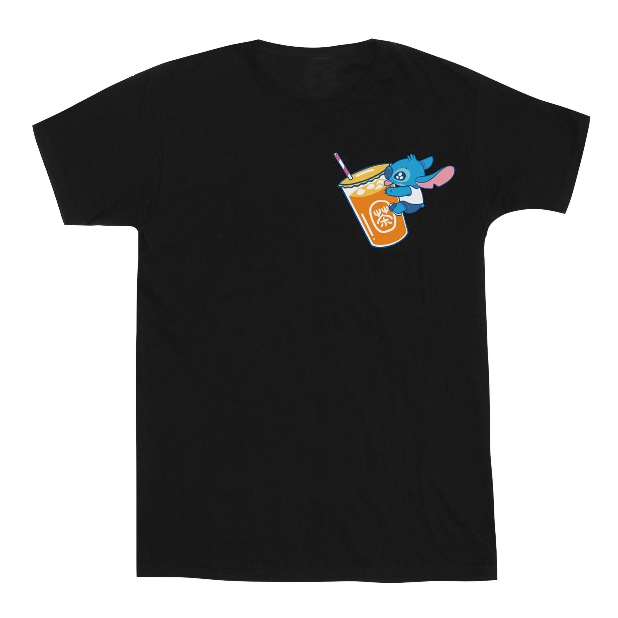 Disney Stitch Bubble Tea Grafikdruck T-Shirt