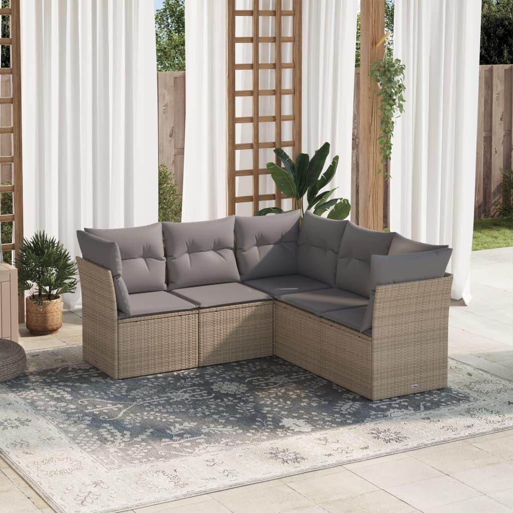 VidaXL Garten sofagarnitur poly-rattan