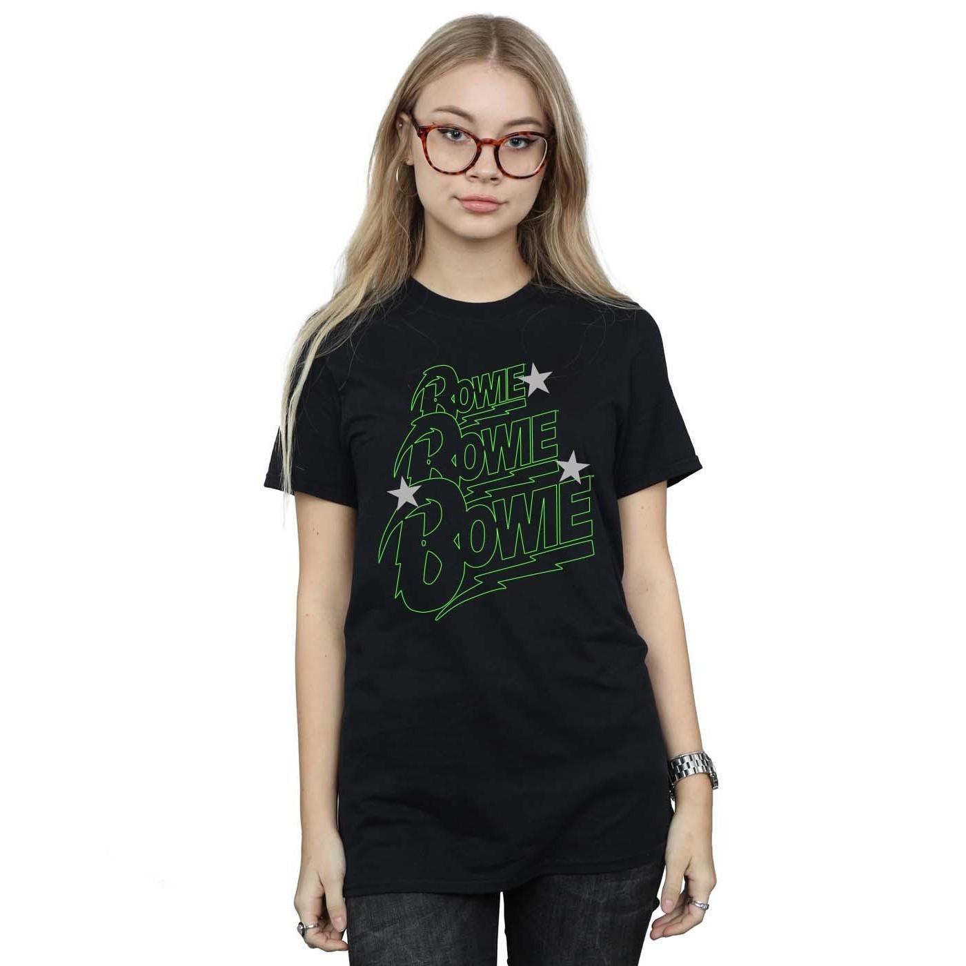 David Bowie Logo Print T-Shirt