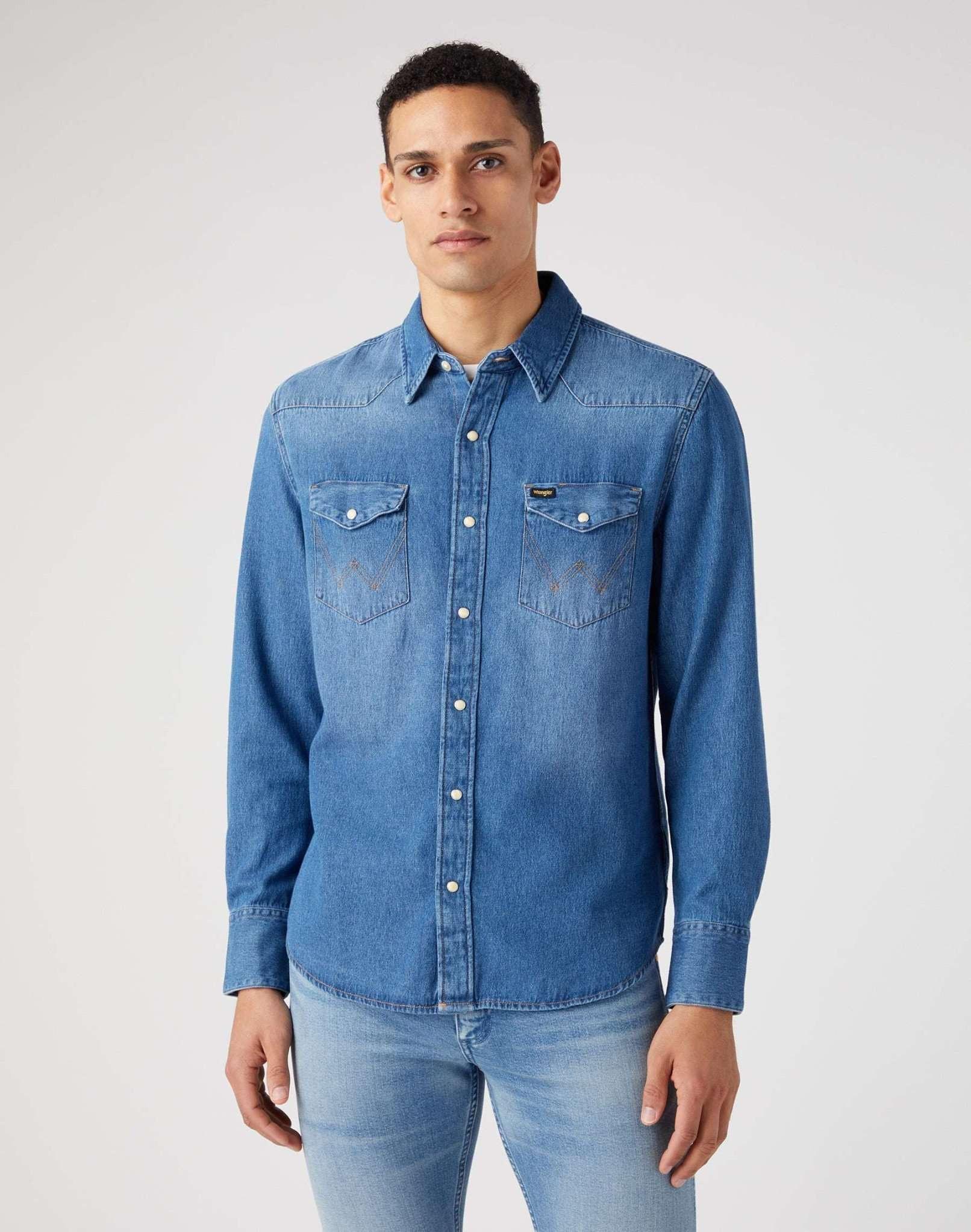 Wrangler 27MW ICON SHIRT Regular Fit Jeanshemd