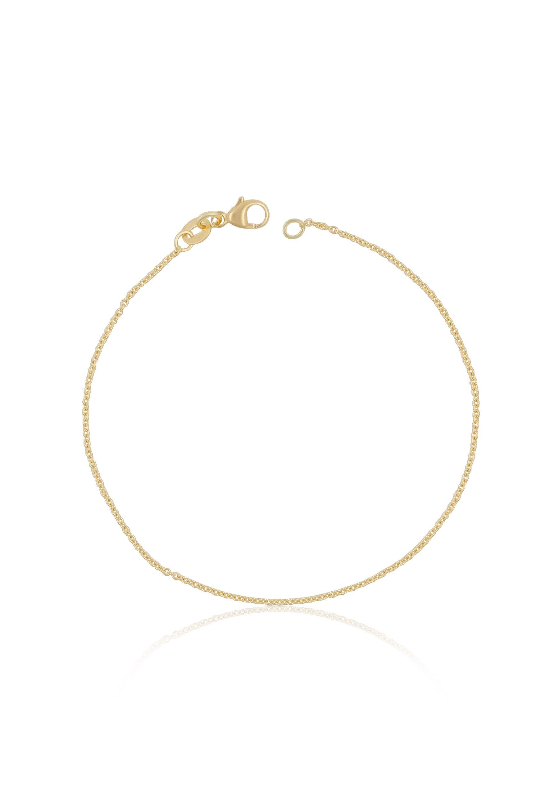 MUAU Schmuck Bracelet Rundanker Gelbgold 750, 19cm, 1.3mm