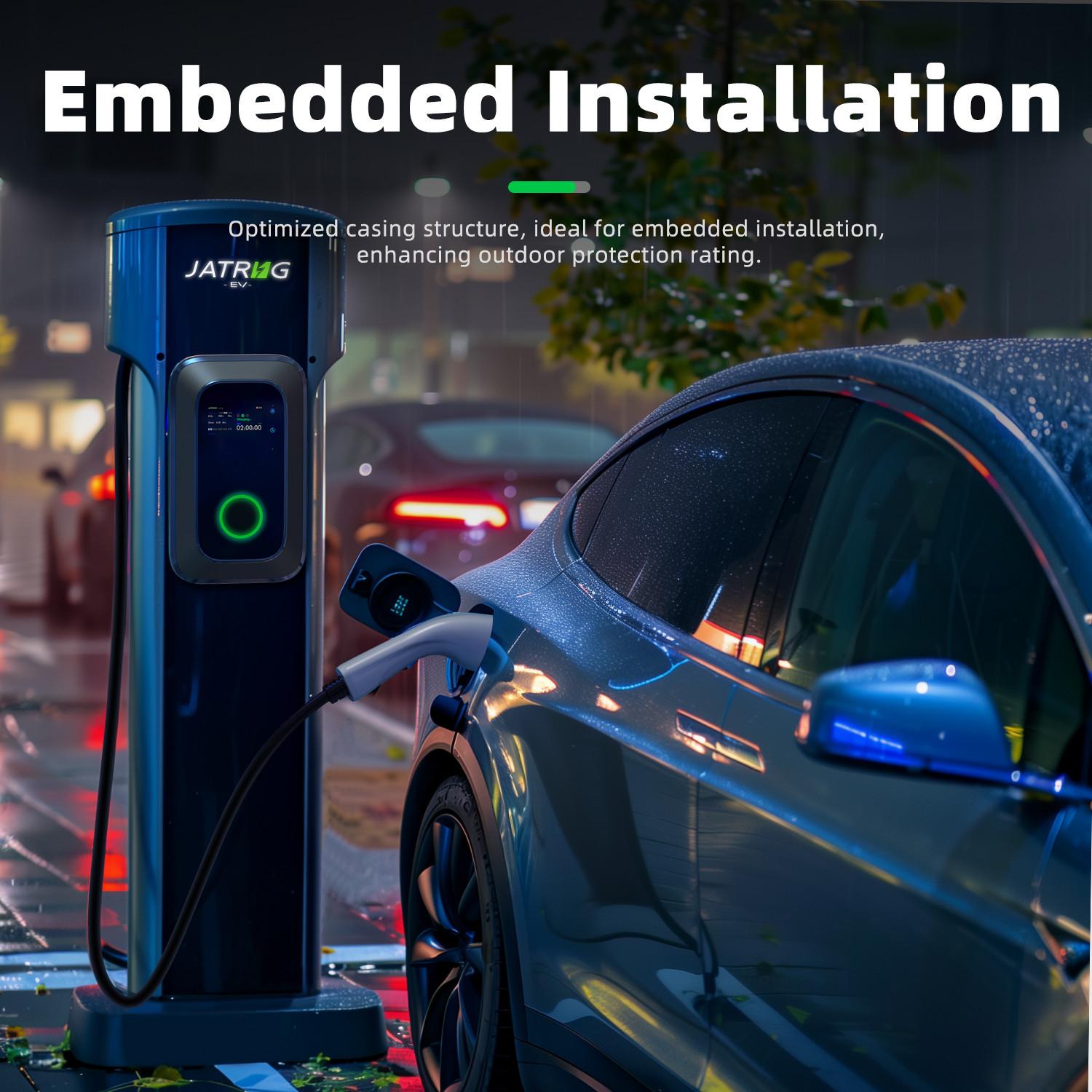 JATRHG JATRHG S1 Ladestation für Elektrofahrzeuge 11 kW 8M 16A Dreiphasig - Ladestation Typ 2 IEC 62196-2 - Schnellladegerät EV Wallbox