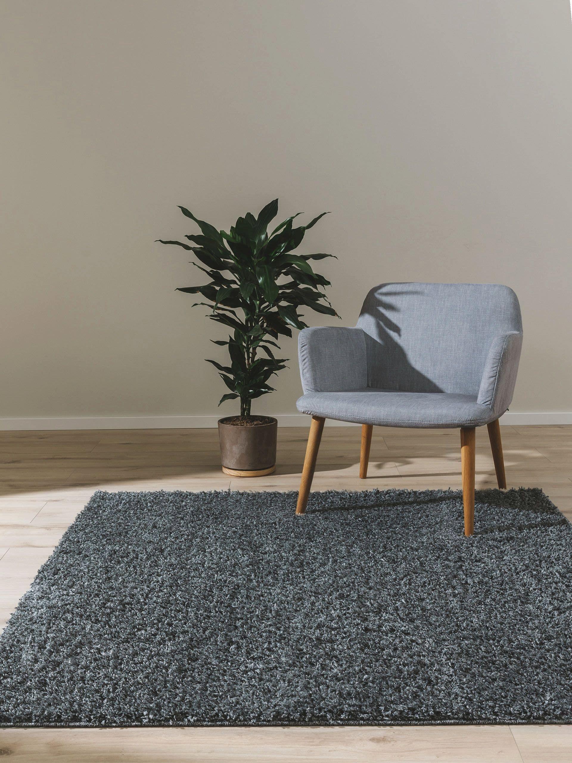 Benuta Hochflorteppich Soho Grau