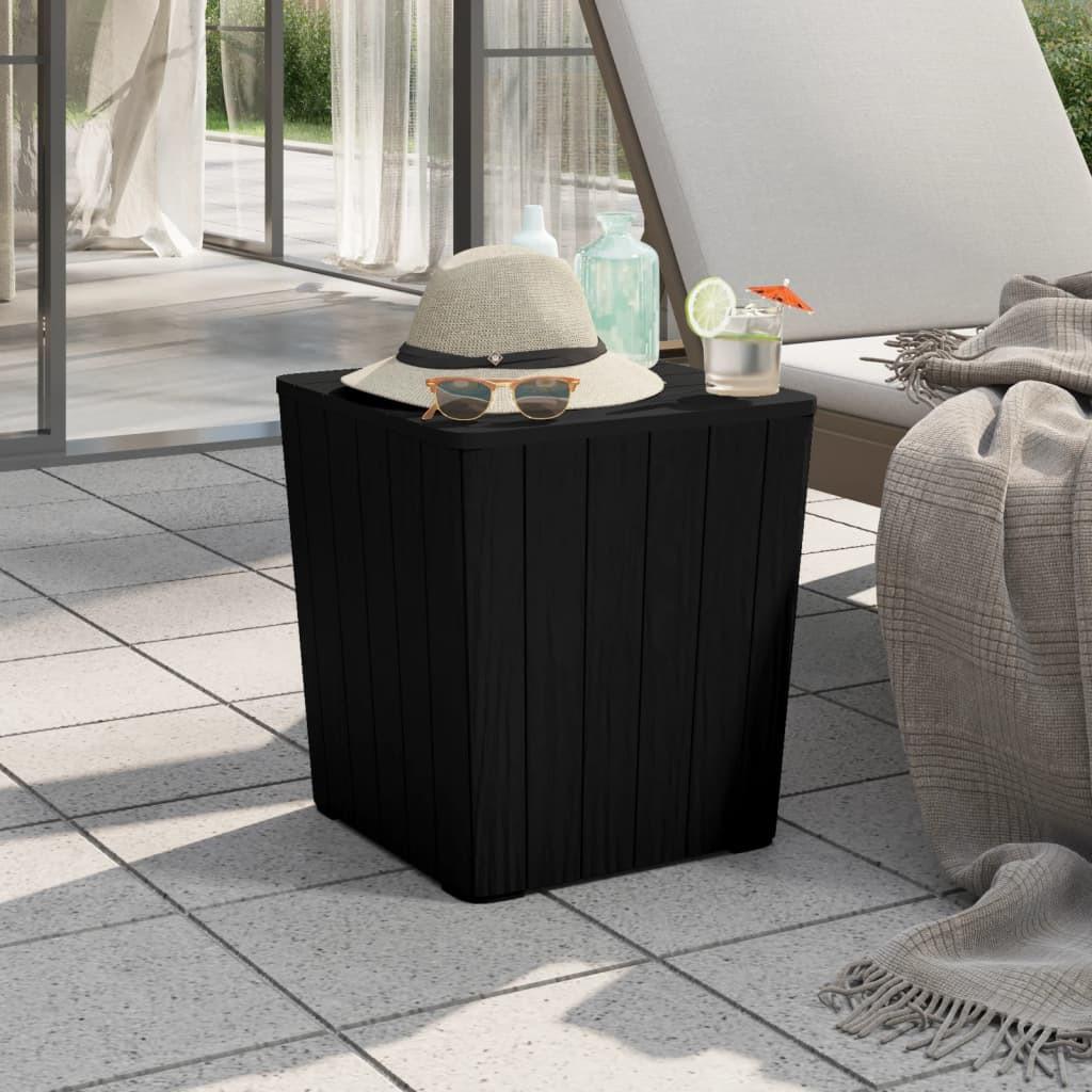 VidaXL Gartentisch mit abnehmbarer tischplatte polyethylen
