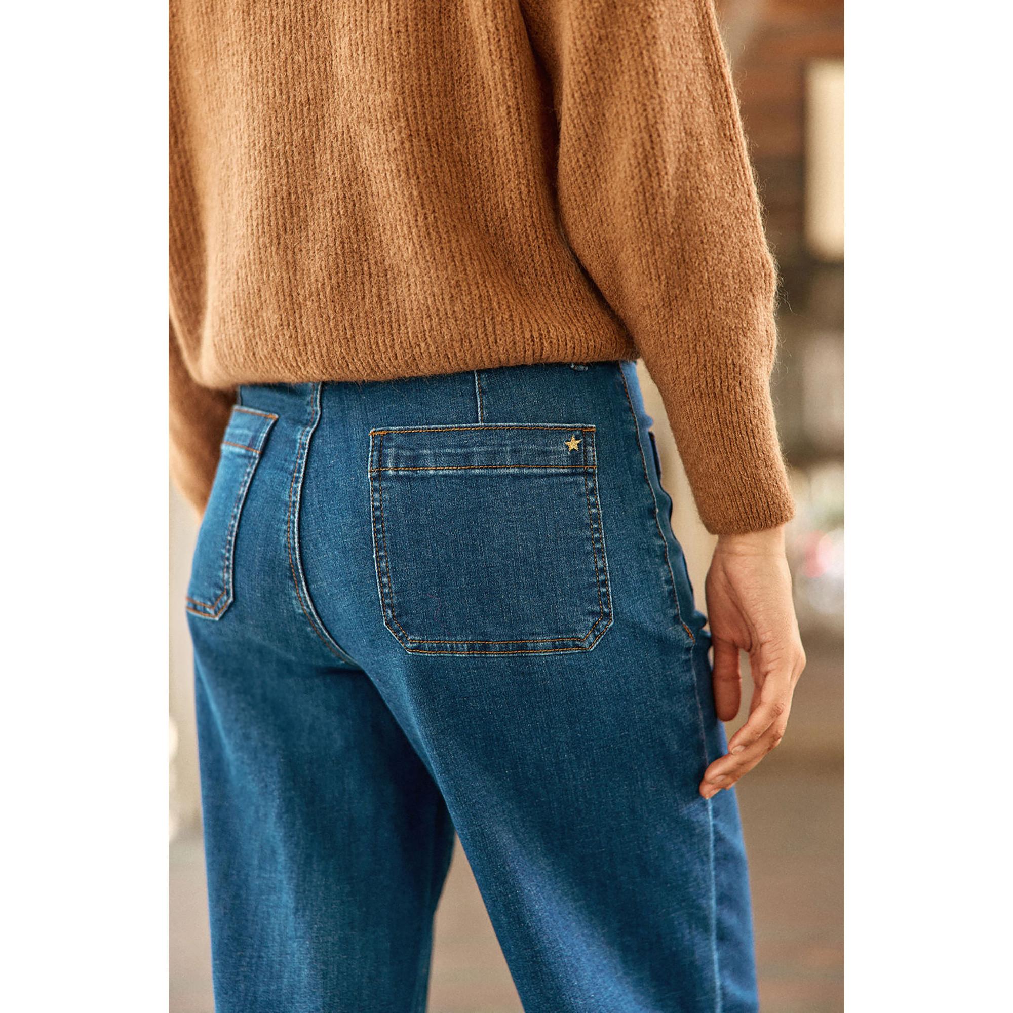 La Petite Etoile High Waist Wide Leg 7/8 Länge Jeans