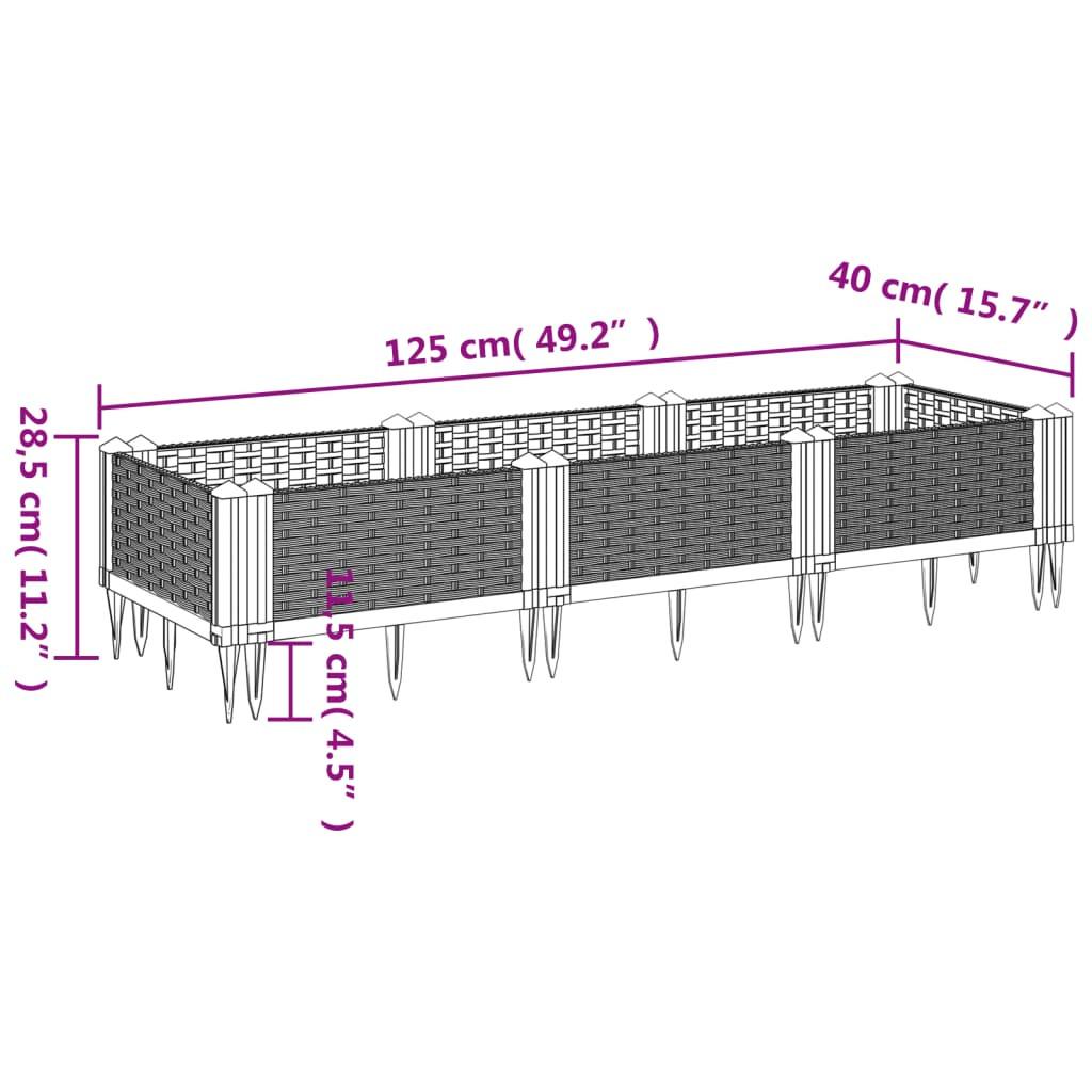 VidaXL Pflanzkasten polypropylen