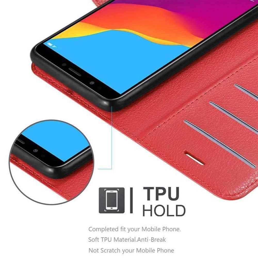 Cadorabo Hülle für Honor 7C Huawei Y7 2018 Standfunktion, Kartenfach