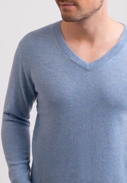 CASH-MERE.CH Recycelter Kaschmir V-Ausschnitt Pullover