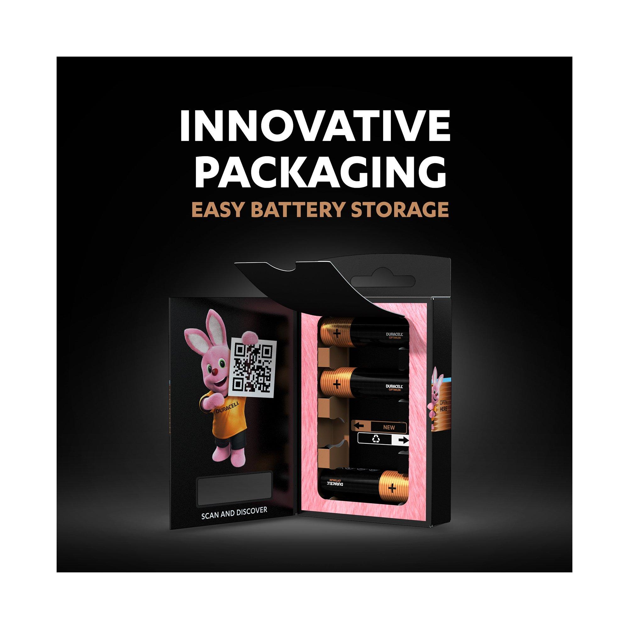 DURACELL OPTIMUM Alkaline-Bat.,4Stk