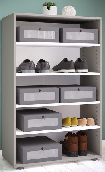 VCM XXL Holz Großer Schuhschrank Schuhregal Groß Stiefel Dielenmöbel Lona 5 Fächer