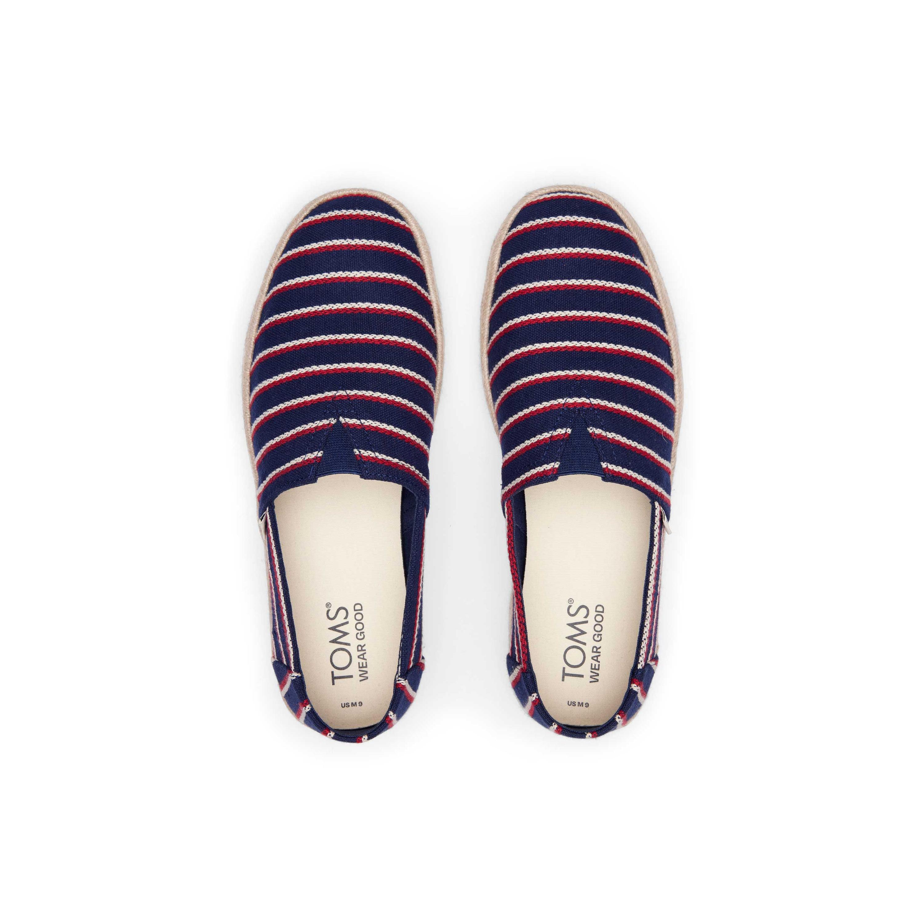TOMS gestreifte espadrilles alpargata rope 2.0