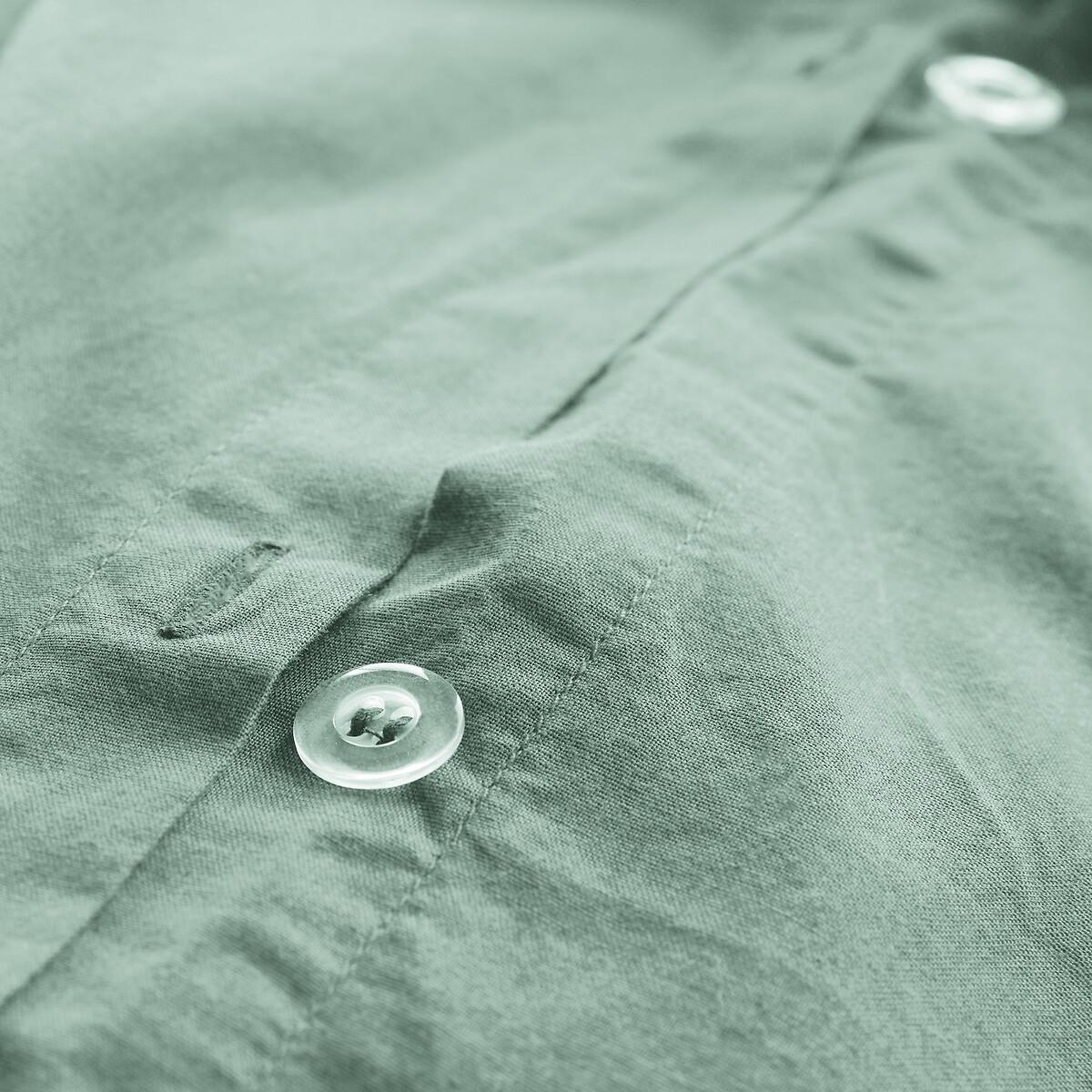 La Redoute Intérieurs Unifarbener Duvetbezug aus gewaschener Baumwolle Scenario