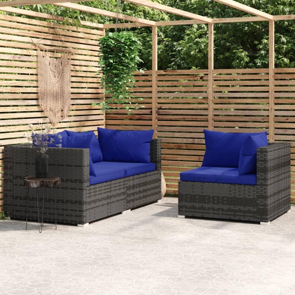 VidaXL Garten-lounge-set poly-rattan