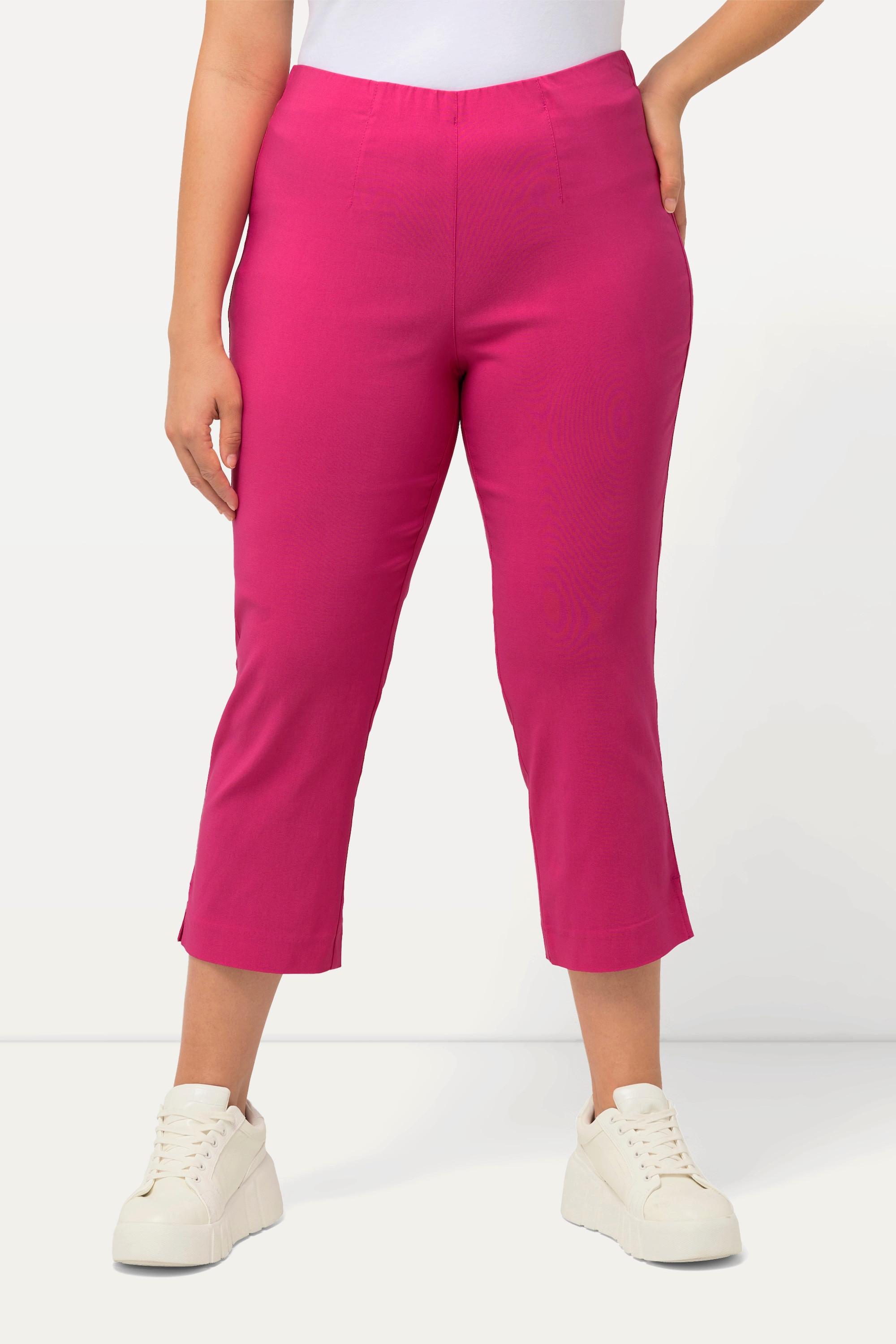 Ulla Popken Bengalinhose wadenlang mit Elastikbund