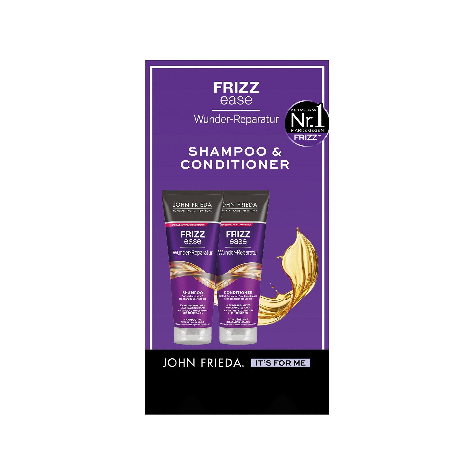 JOHN FRIEDA Frizz Ease Duo Wunder Reparatur Shampoo + Conditioner