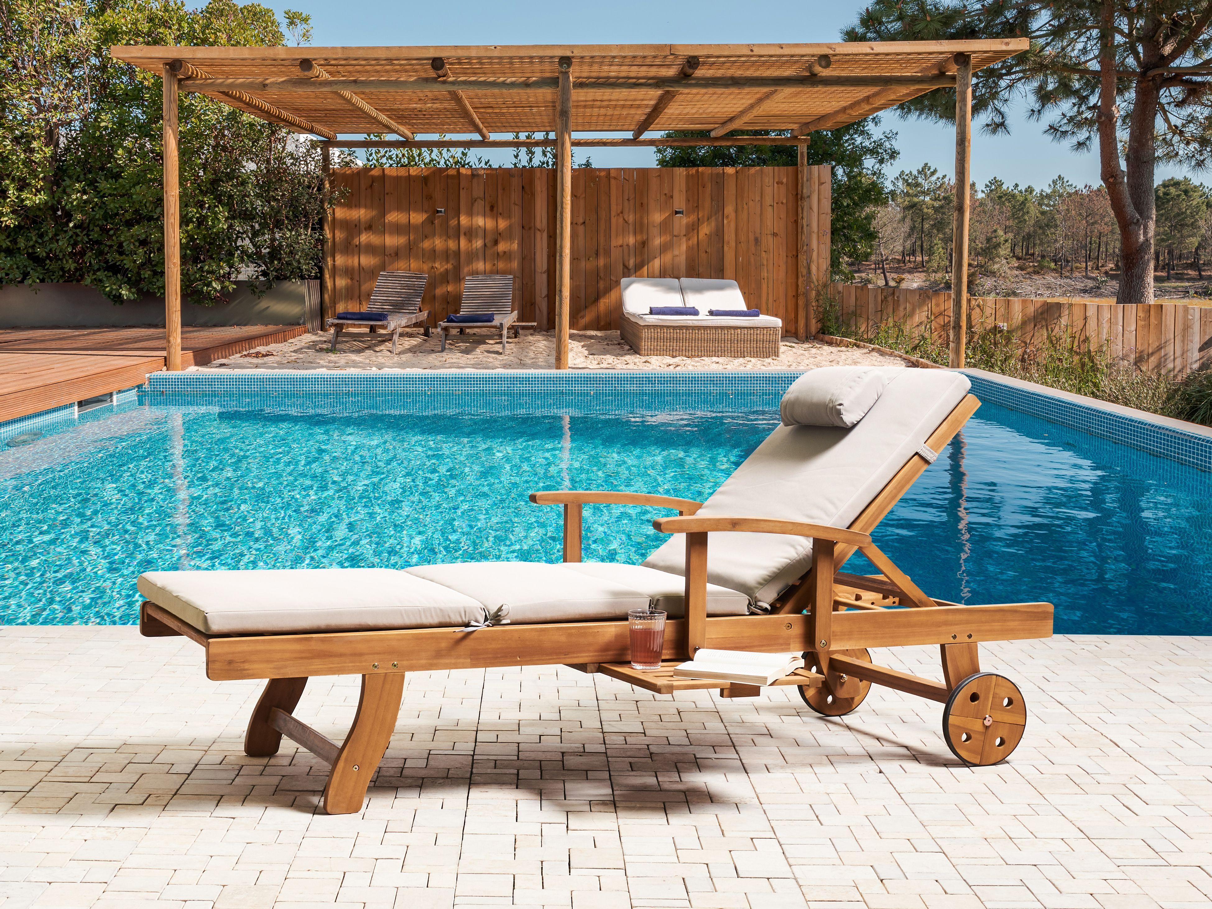 Beliani Liegenauflage aus Polyester Skandinavisch TOSCANA/JAVA/AMANTEA PREMIUM