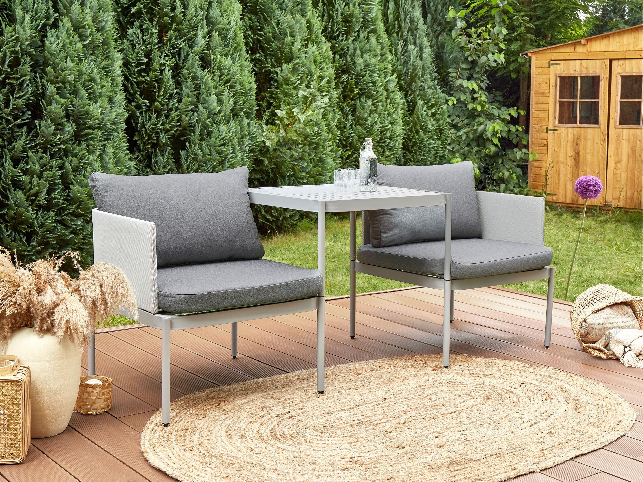 Beliani Lounge Set aus Aluminium Modern TERRACINA
