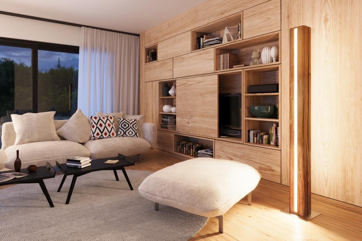 Stehlampe Infigo - Fichten Altholz