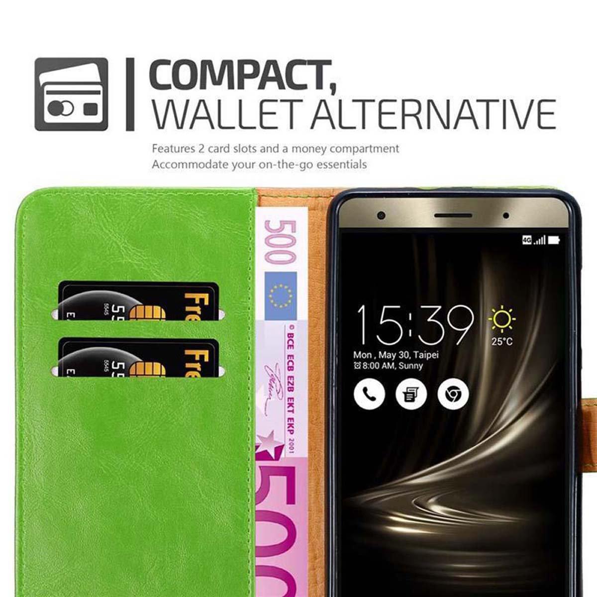 Cadorabo Hülle für Asus ZenFone 3 DELUXE Magnetverschluss, Kartenfach