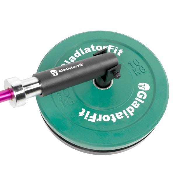 GladiatorFit T-Bar Zug Olympiastange aus Stahl für Stangen Ø 50mm