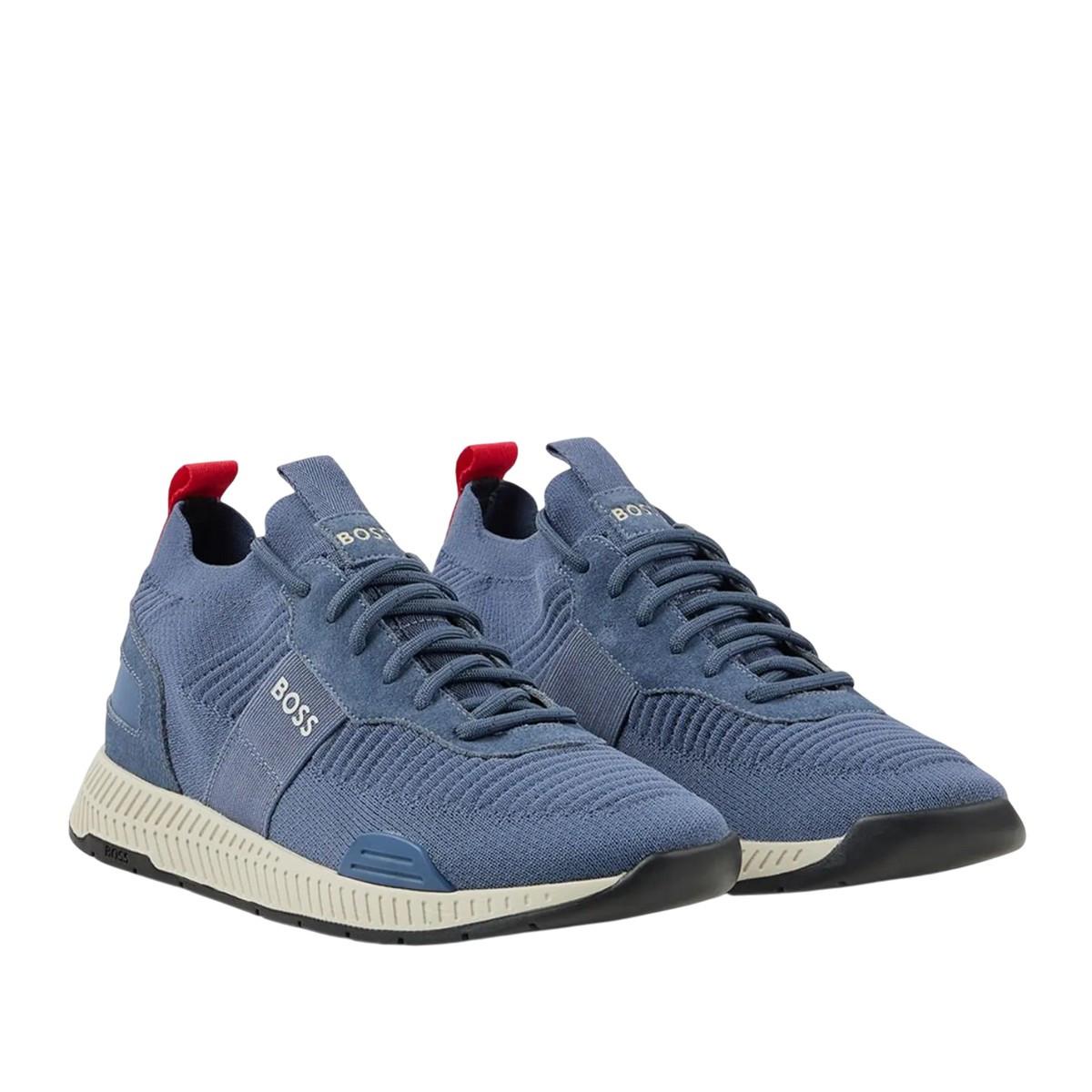 BOSS Sneaker Titanium, WildlederPanel