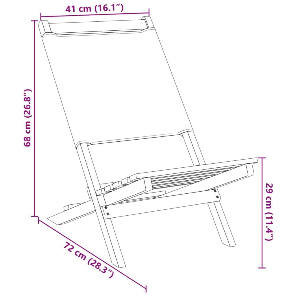 VidaXL Gartenstuhl akazienholz