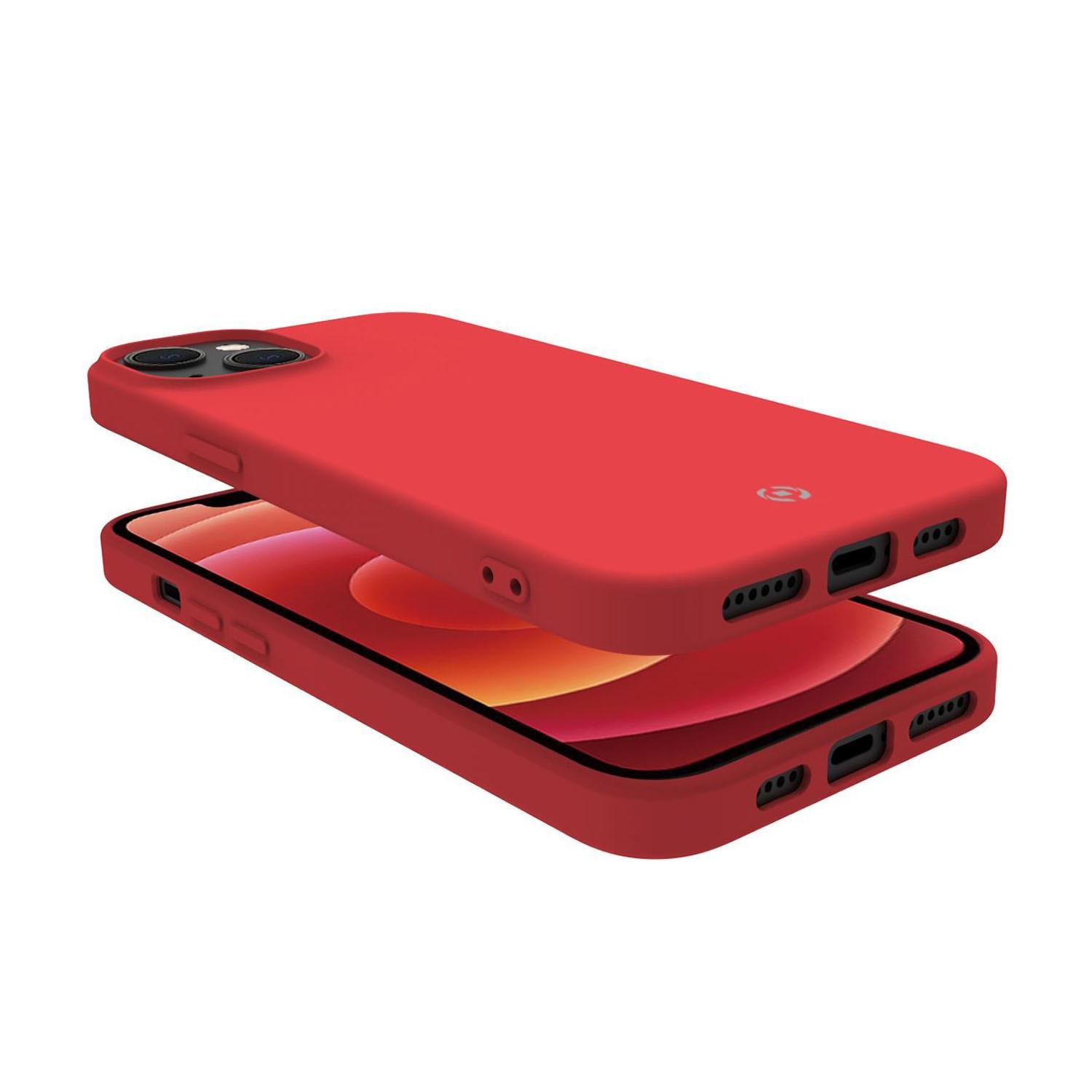 Celly Cromo Soft Gummihülle iPhone 14 Rot
