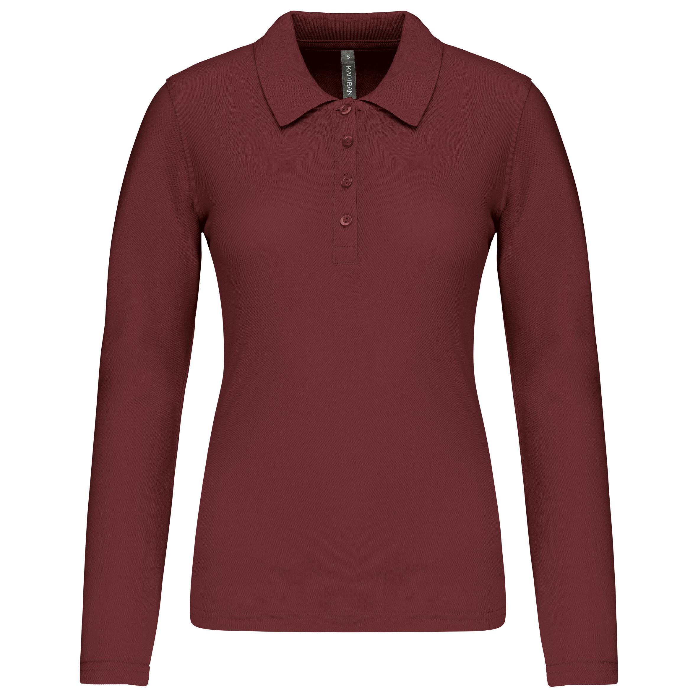 Kariban Damen Langarm Piqué Poloshirt