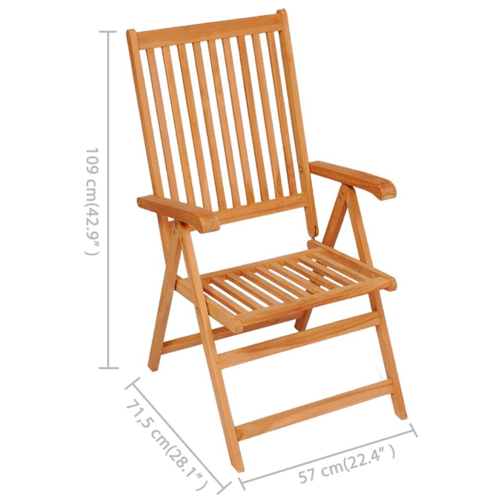 VidaXL Gartenstuhl teak