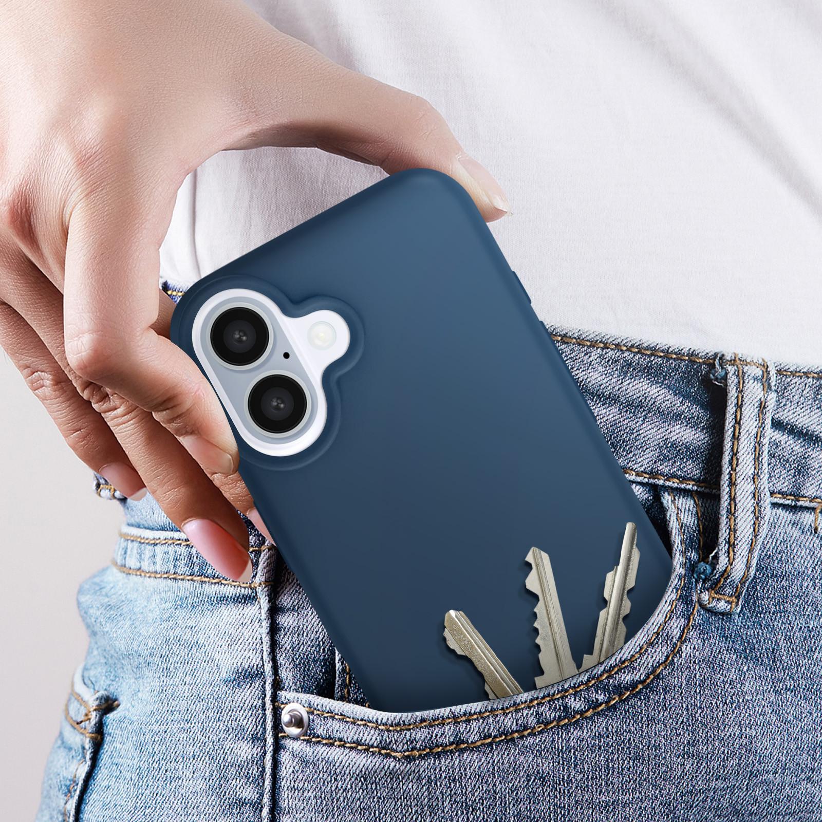 Avizar Handyhülle Apple iPhone 16 Dunkelblau