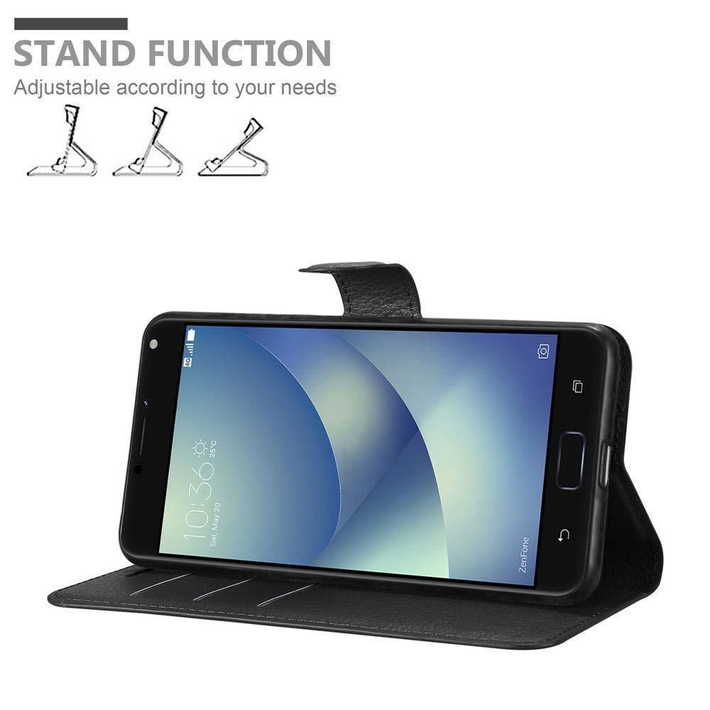 Cadorabo Hülle für Asus ZenFone 4 MAX (5.2 Zoll) Standfunktion, Kartenfach