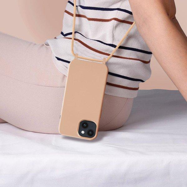 Avizar Kettenhülle iPhone 14 Plus Lachsrosa