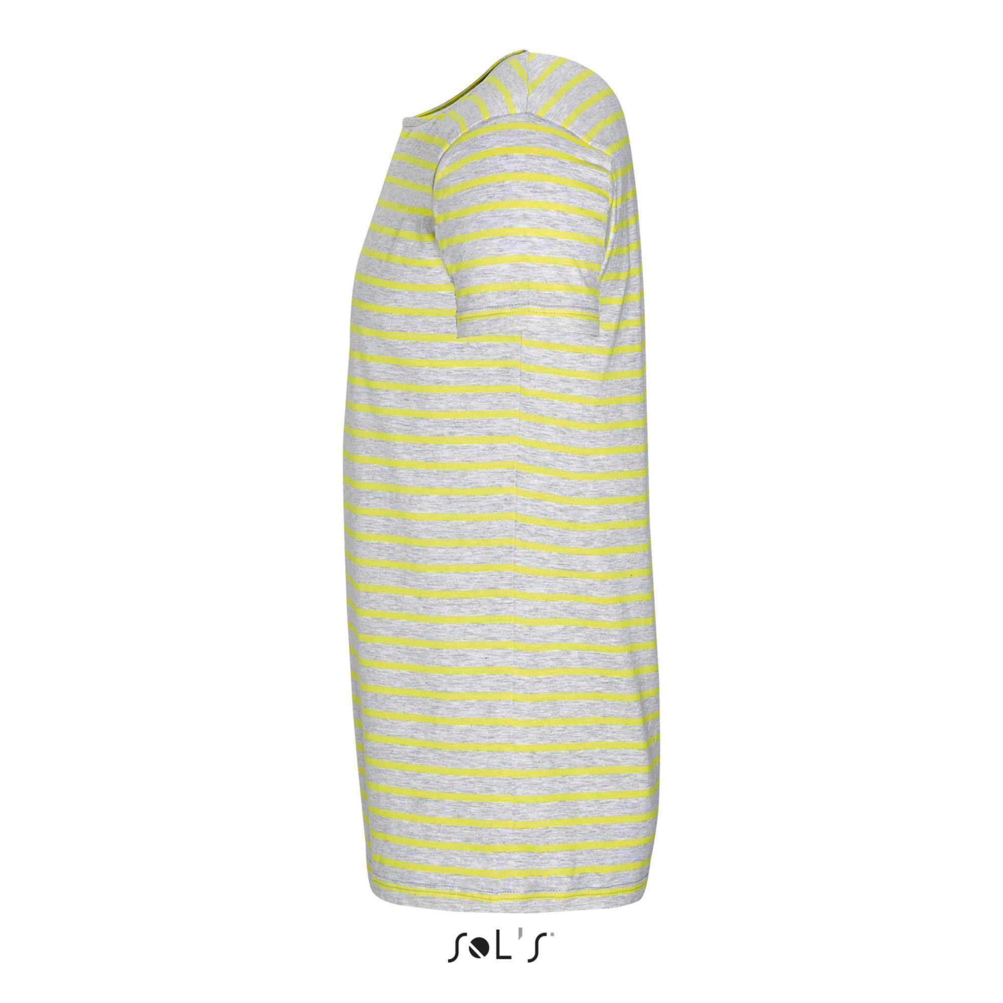 SOLS Miles Gestreiftes Kurzarm T-Shirt