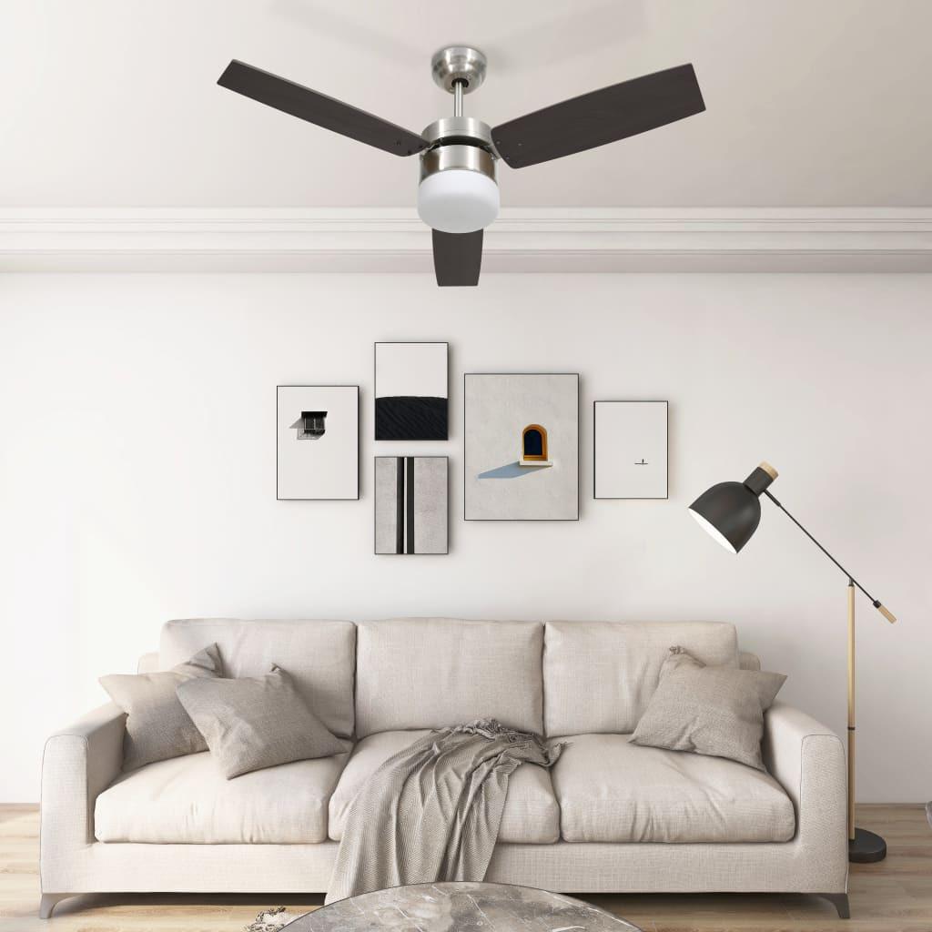 VidaXL Deckenventilator chrom