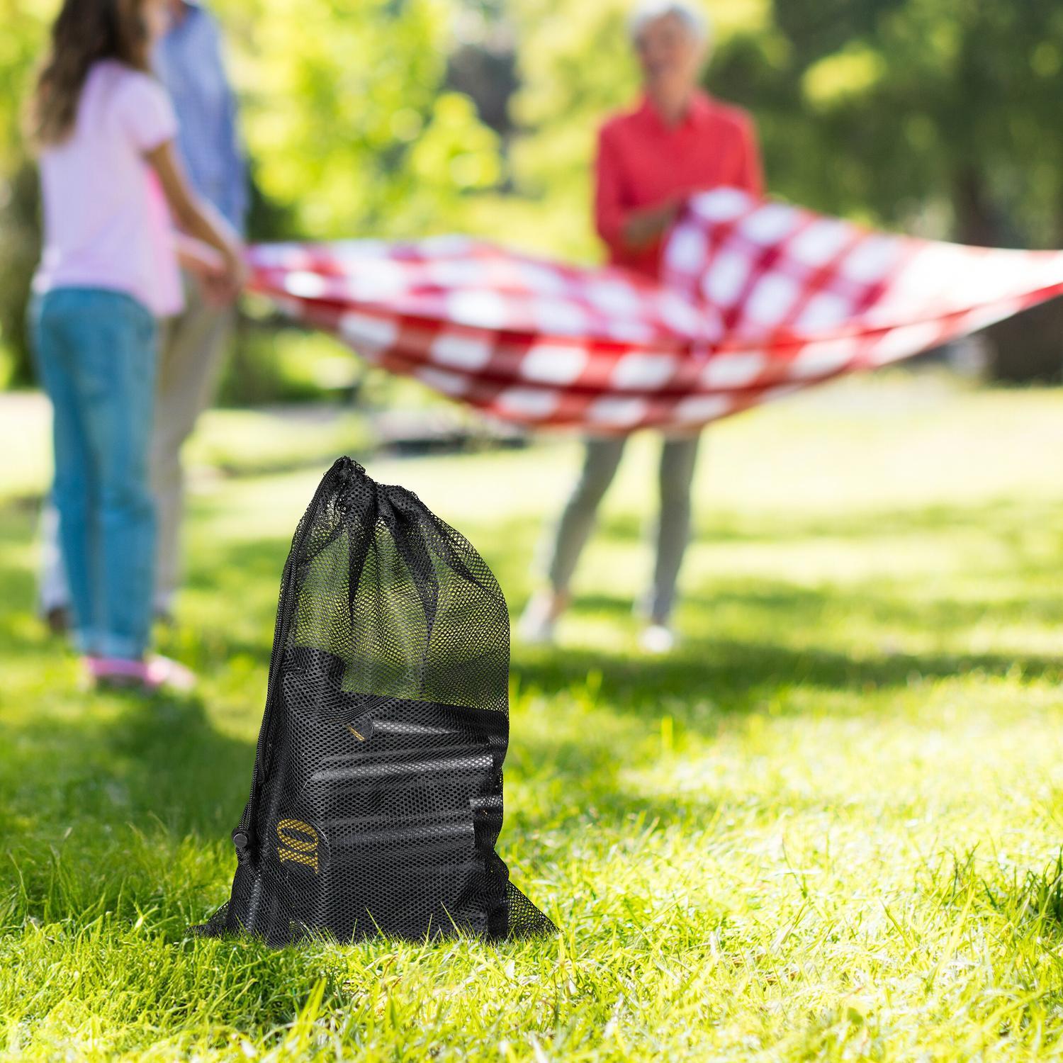 B2X Schwarzes Kubb-Spiel mit Tasche