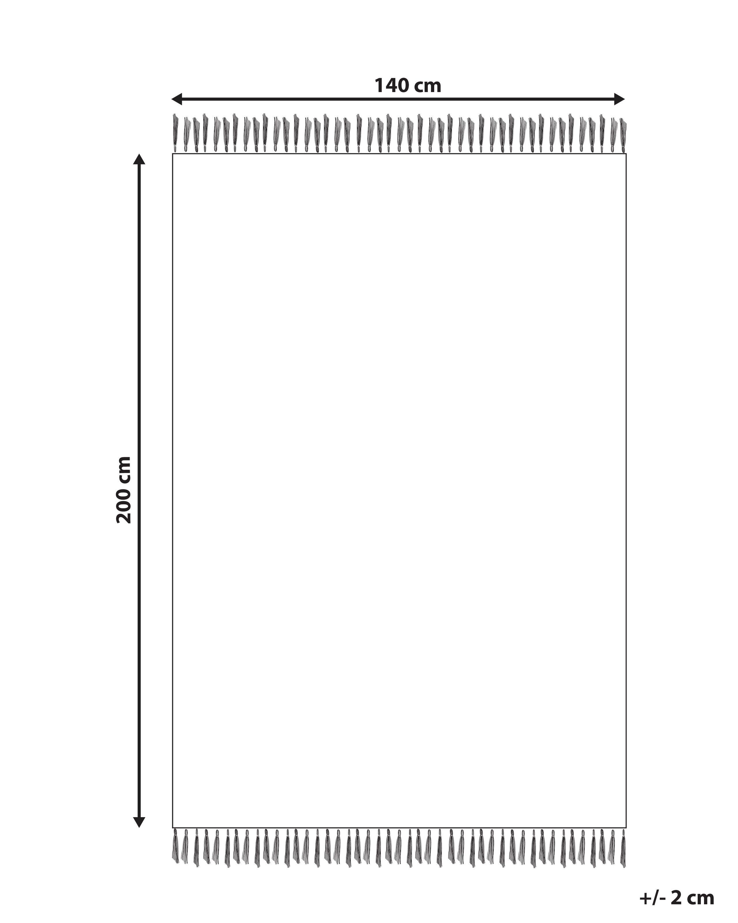 Beliani Teppich aus Baumwolle Boho KOZLU