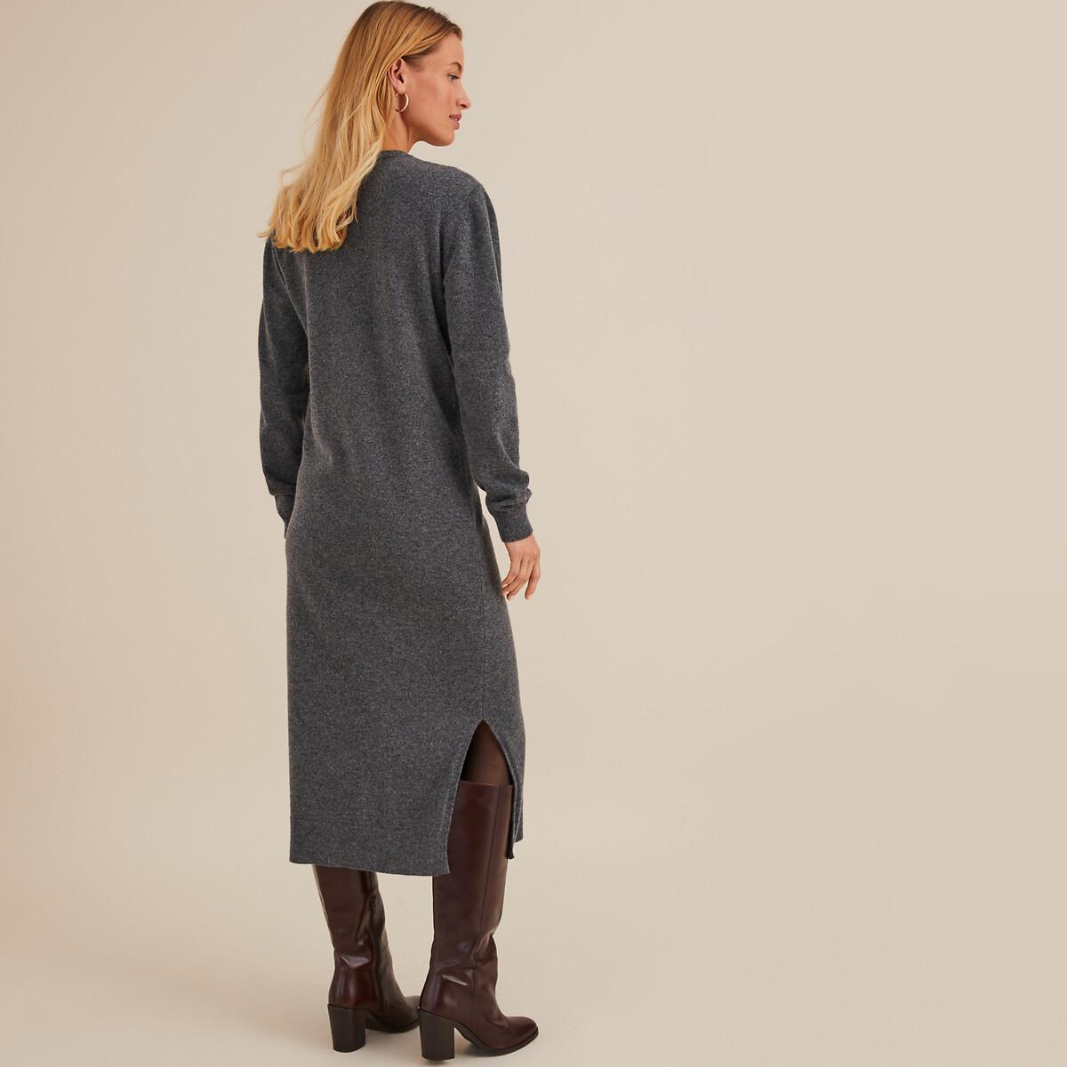 La Redoute Collections Langärmeliges Wollkleid