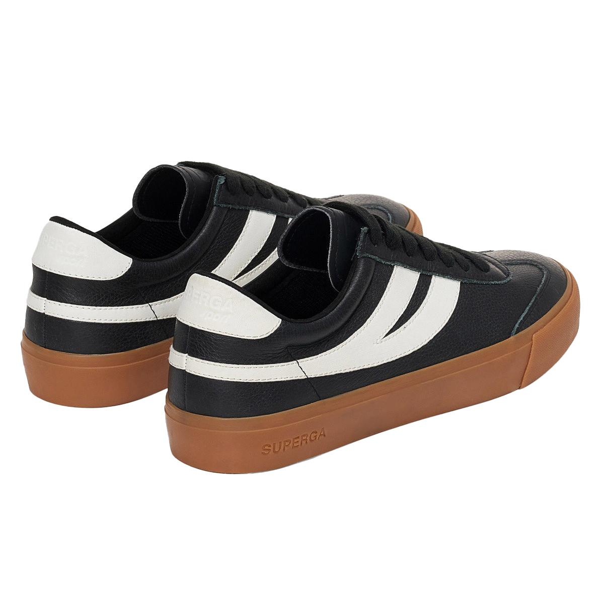 SUPERGA Sneaker 4834 Club S Swallow, Kontrast Detail, Veganes Leder
