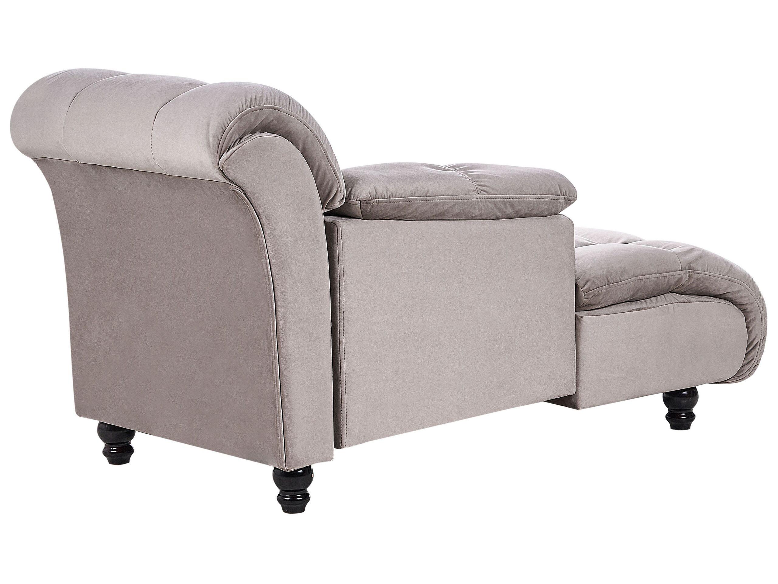 Beliani Rechtsseitige Chaiselounge aus Polyester Glamourös LORMONT