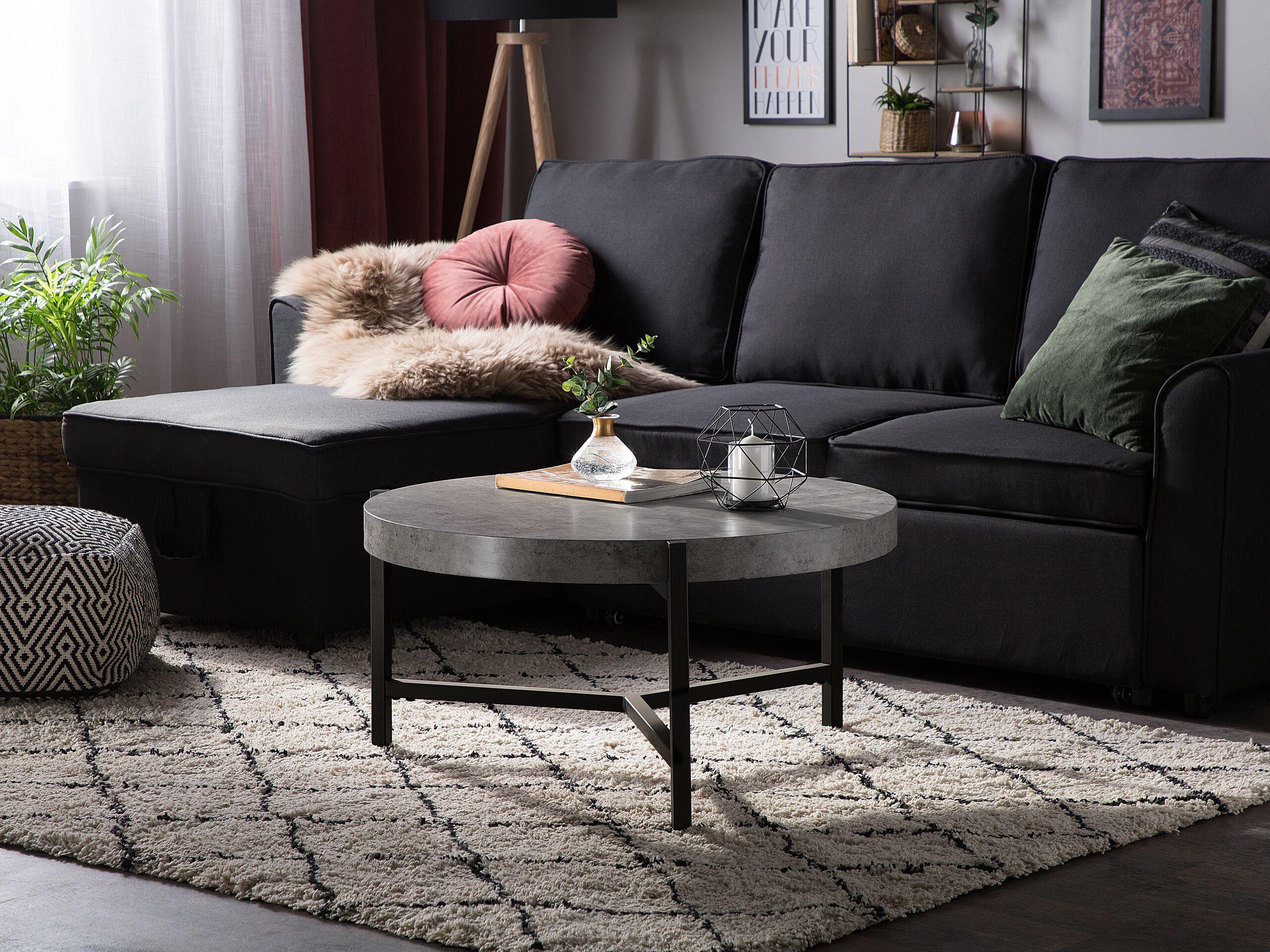 Beliani Couchtisch aus MDF-Platte Industriell BONITA