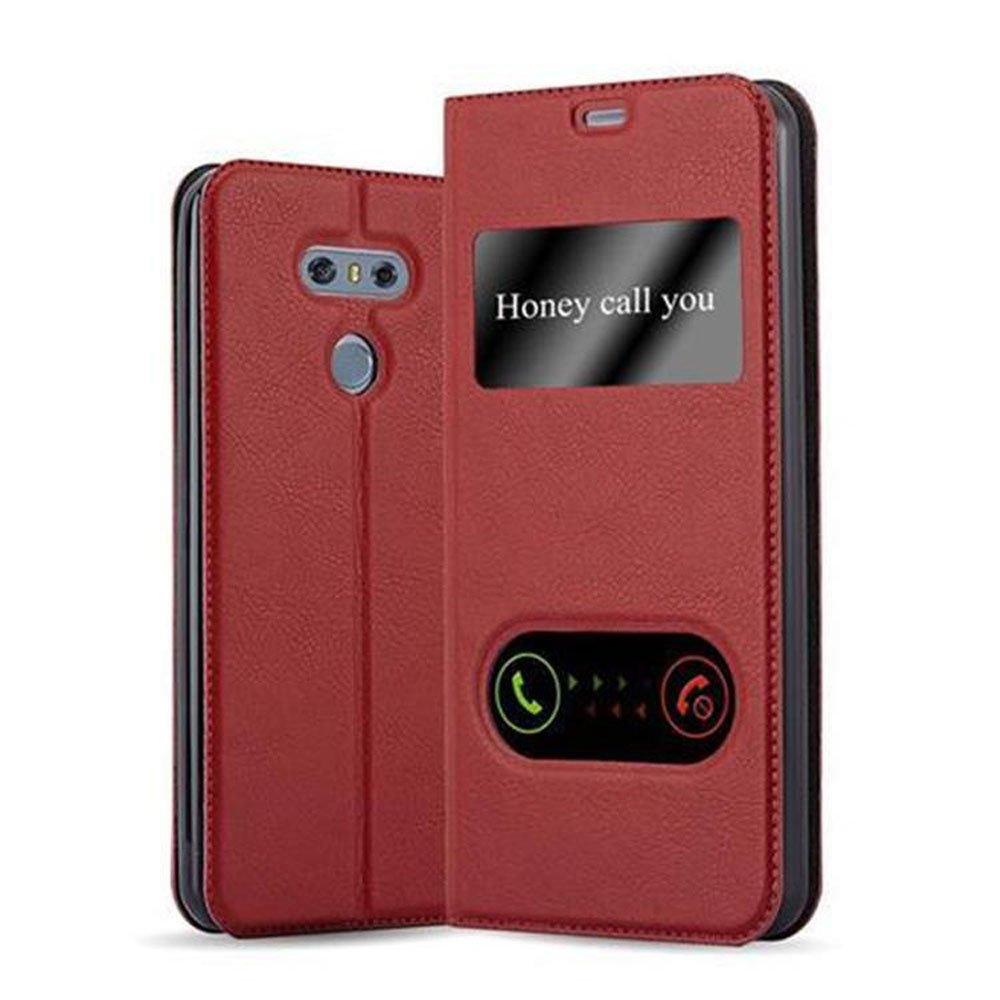 Cadorabo Hülle für LG G6 Magnetverschluss, 2 Sichtfenstern