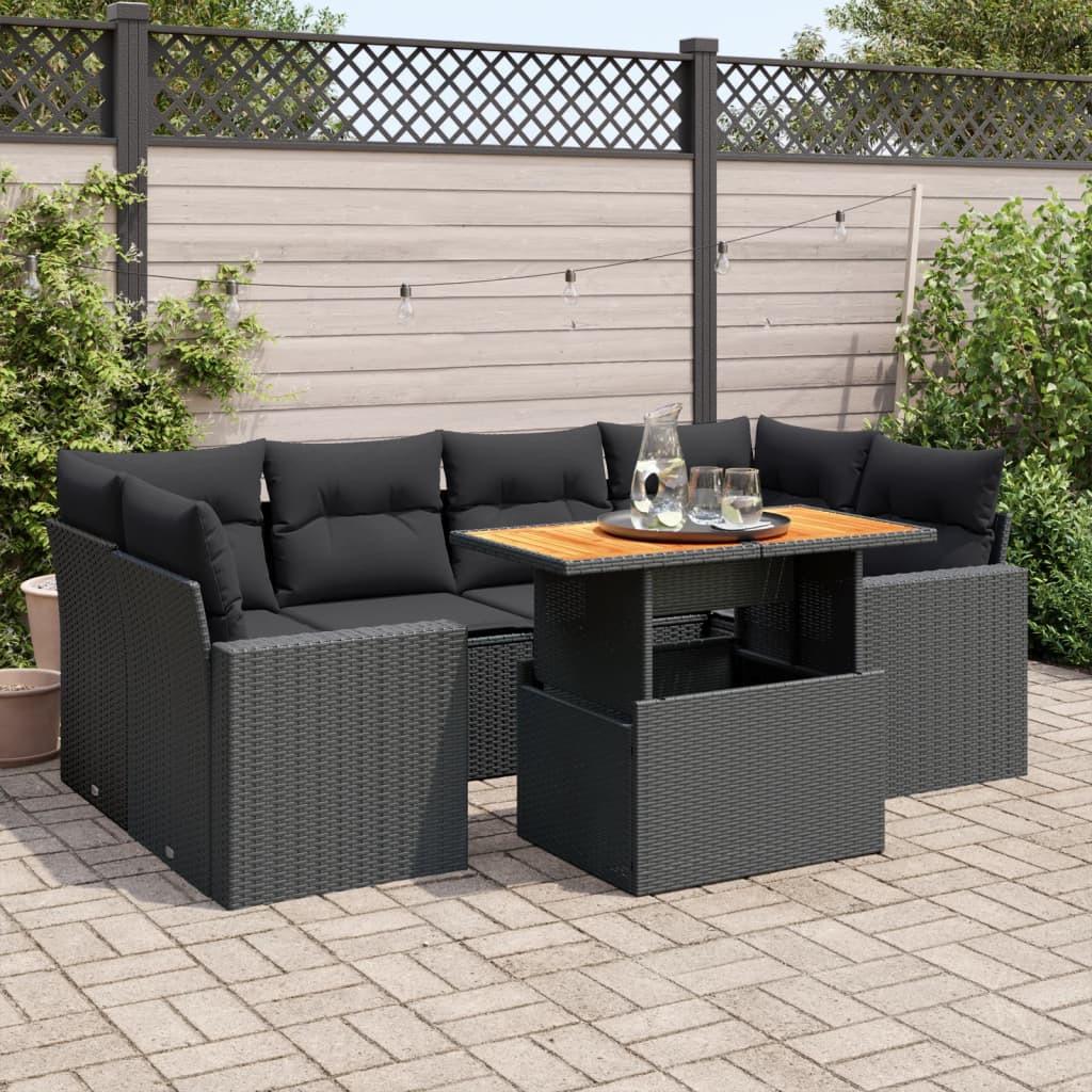 VidaXL Garten sofagarnitur poly-rattan