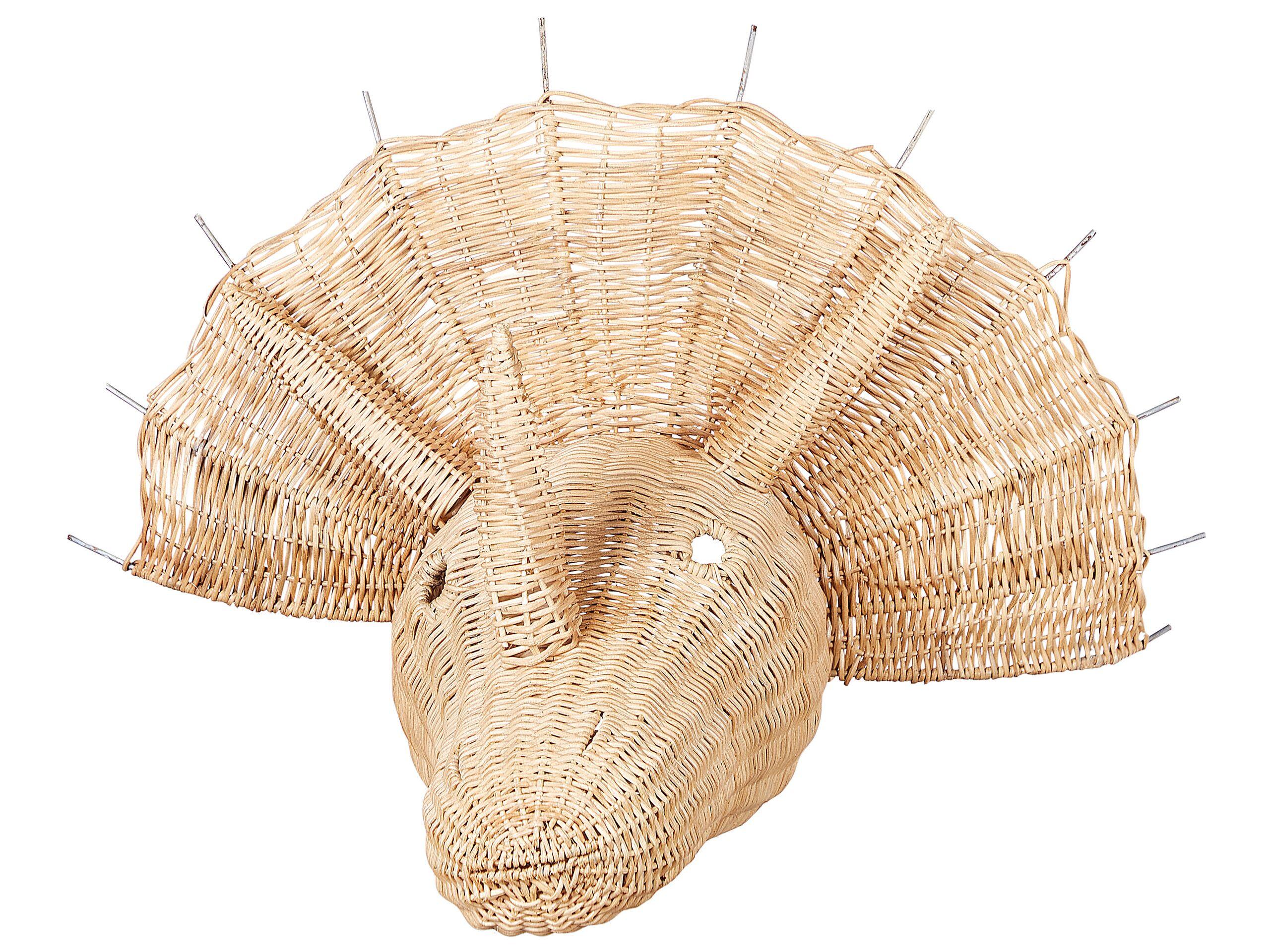 Beliani Wandobjekt aus Rattan Boho BIOKO