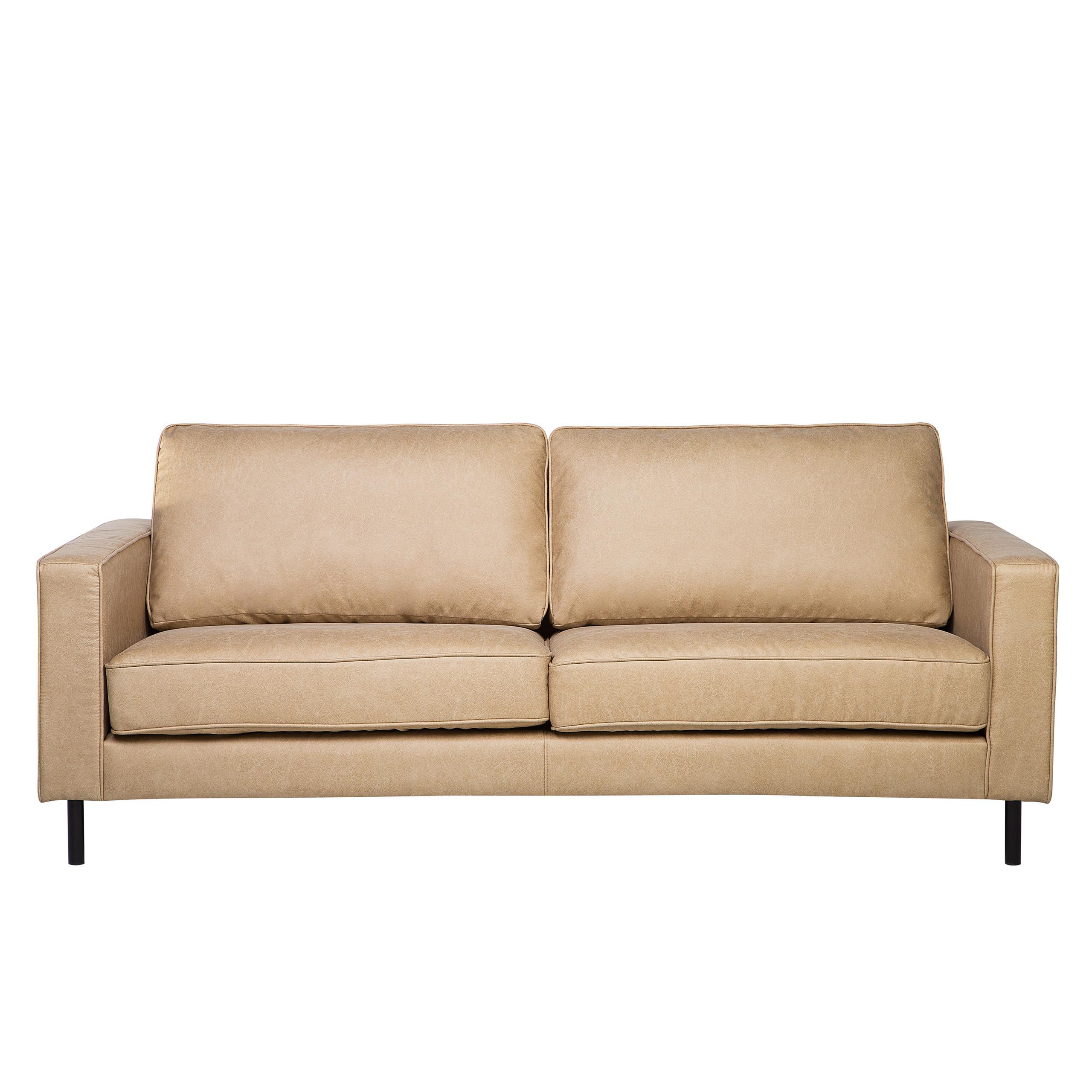 Beliani 3 Sitzer Sofa aus Kunstleder Minimalistisch SAVALEN