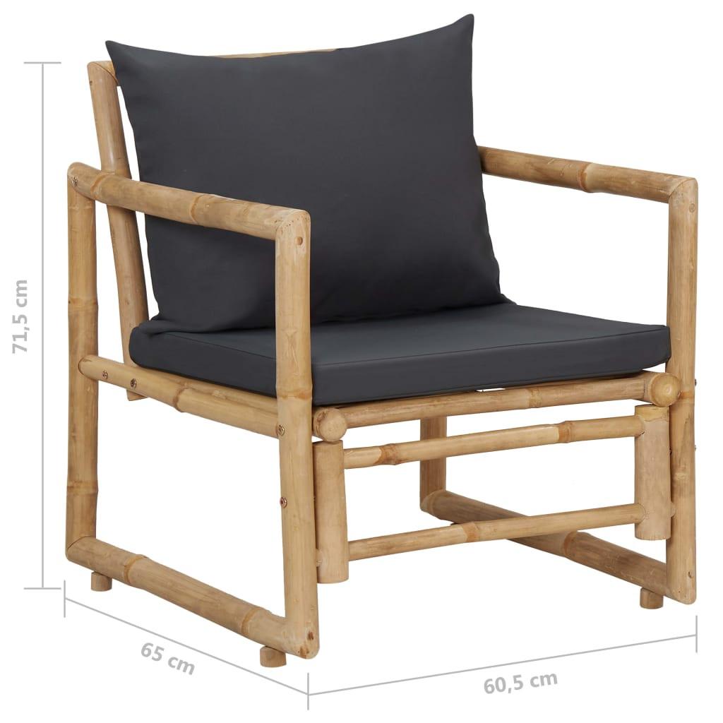 VidaXL Garten-lounge-set bambus