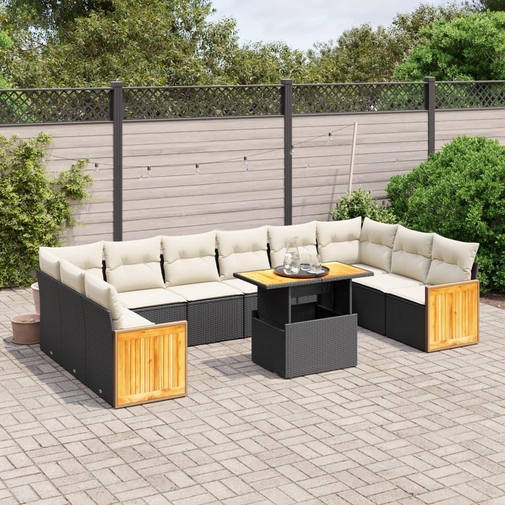 VidaXL Garten sofagarnitur poly-rattan