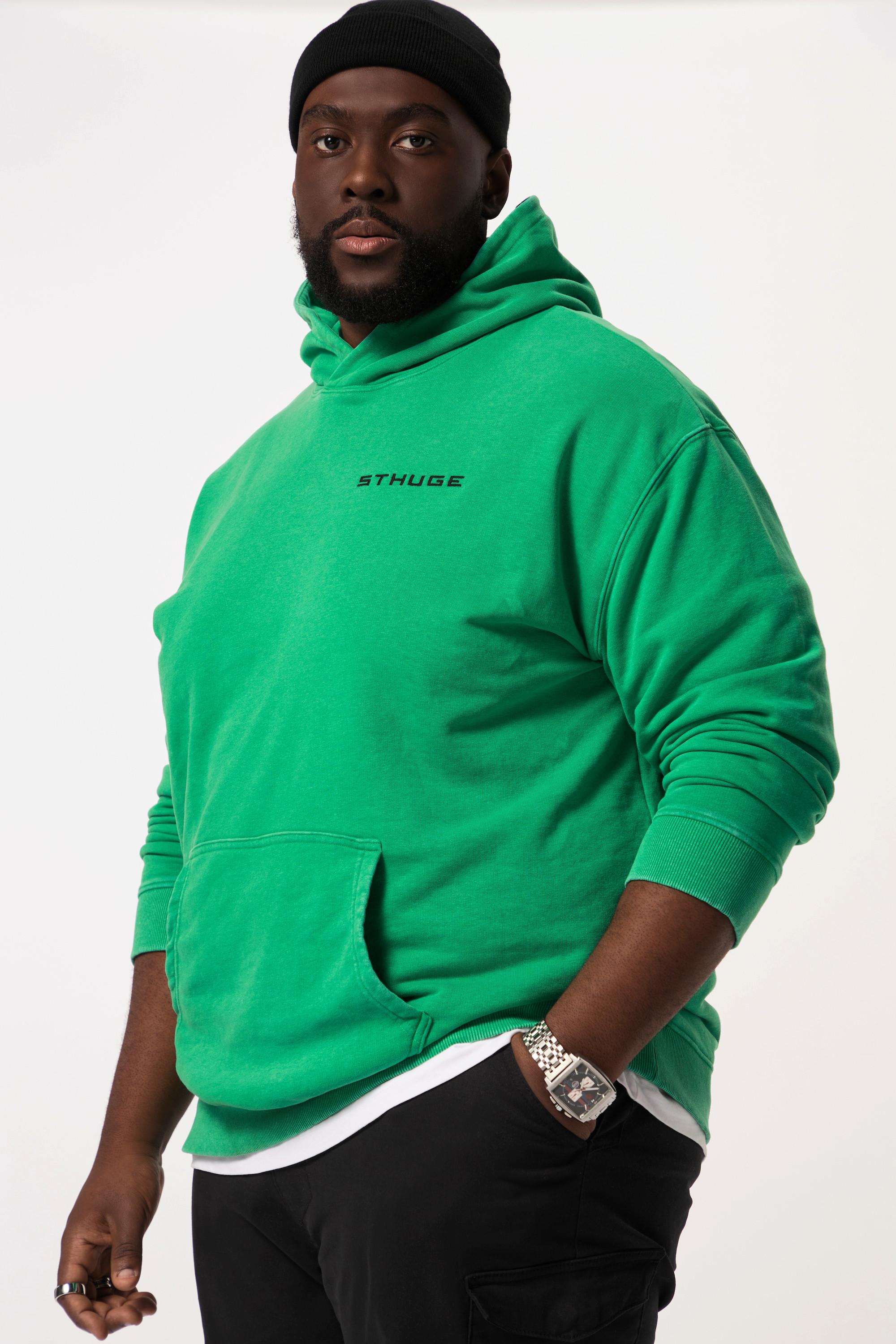 Sthuge Hoodie, oversized, acid washed, Kapuzenprint