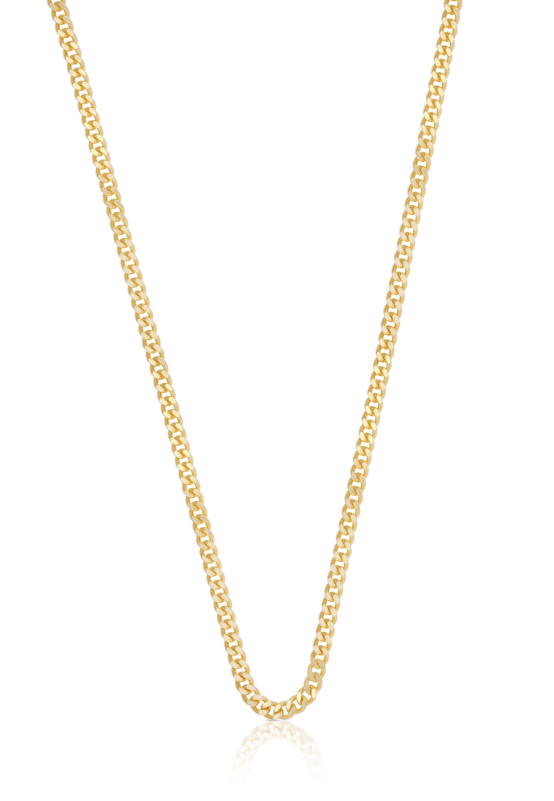 MUAU Schmuck Collier Panzer Gelbgold 750, 2.7mm, 55cm