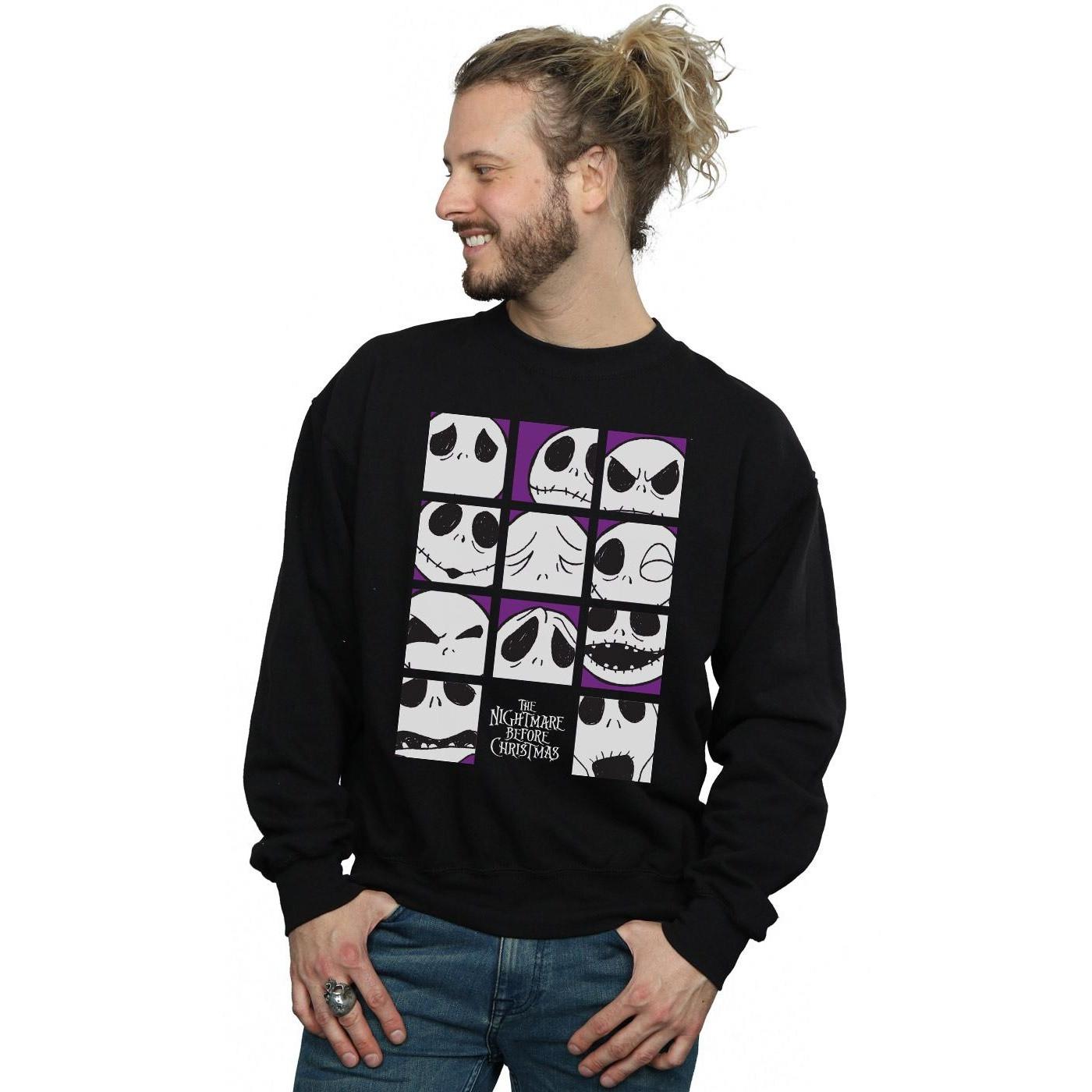 Disney Nightmare Before Christmas Many Faces Of Jack Sweatshirt