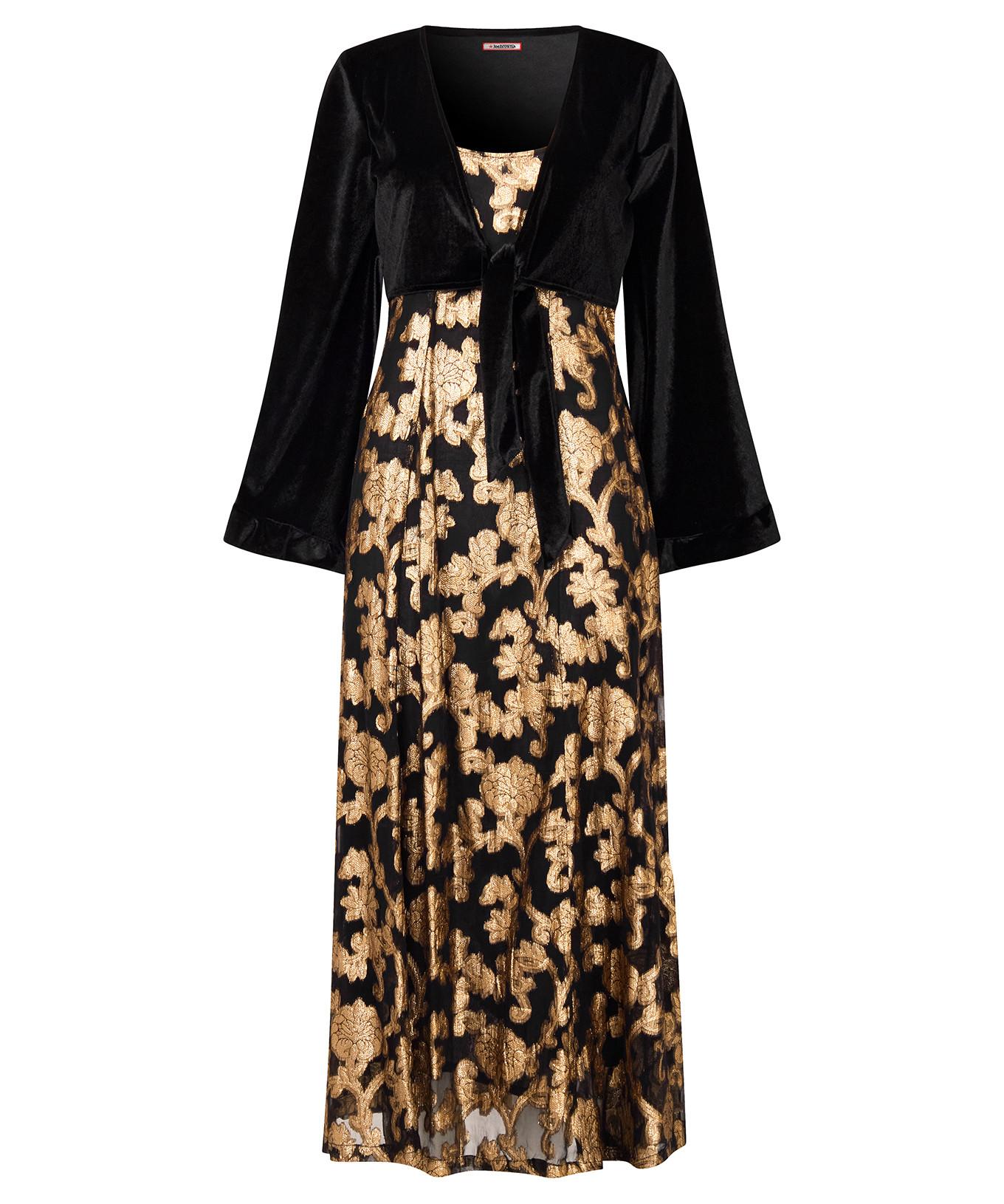 Joe Browns PETITE Maxikleid mit Kimonoärmeln aus Velours